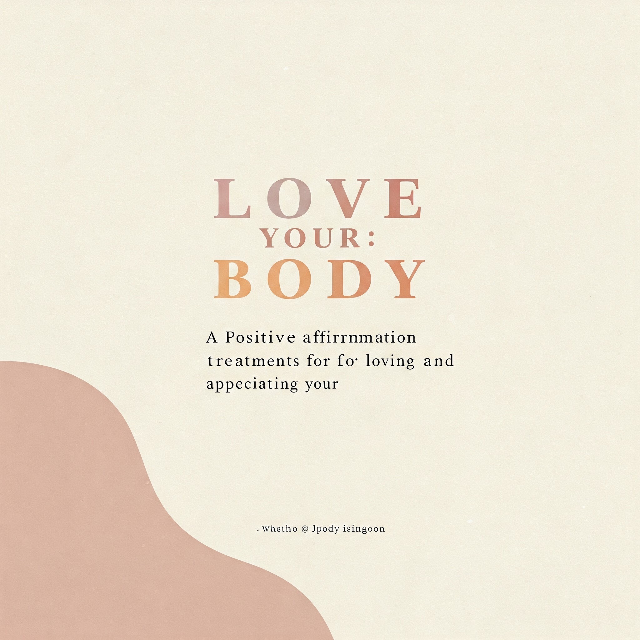 Love Your Body: A Positive Affirmation Treatments for Loving and Appreciating Your Body | Louise Hay
