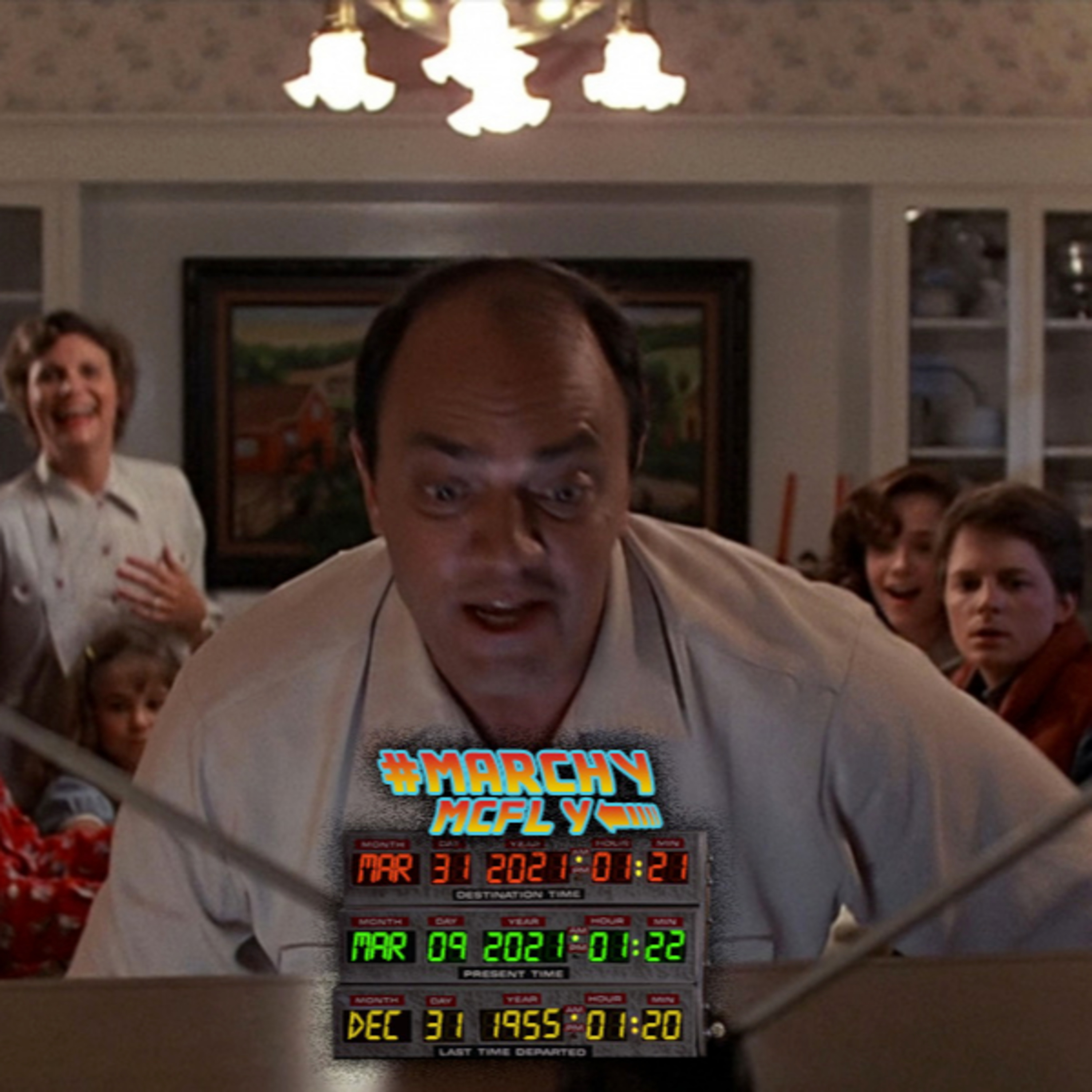 MARCHY McFLY: "Whoa, ho, ho. Look at it roll. Now we can watch Jackie Gleason while we eat!" (9 of 31) episode artwork
