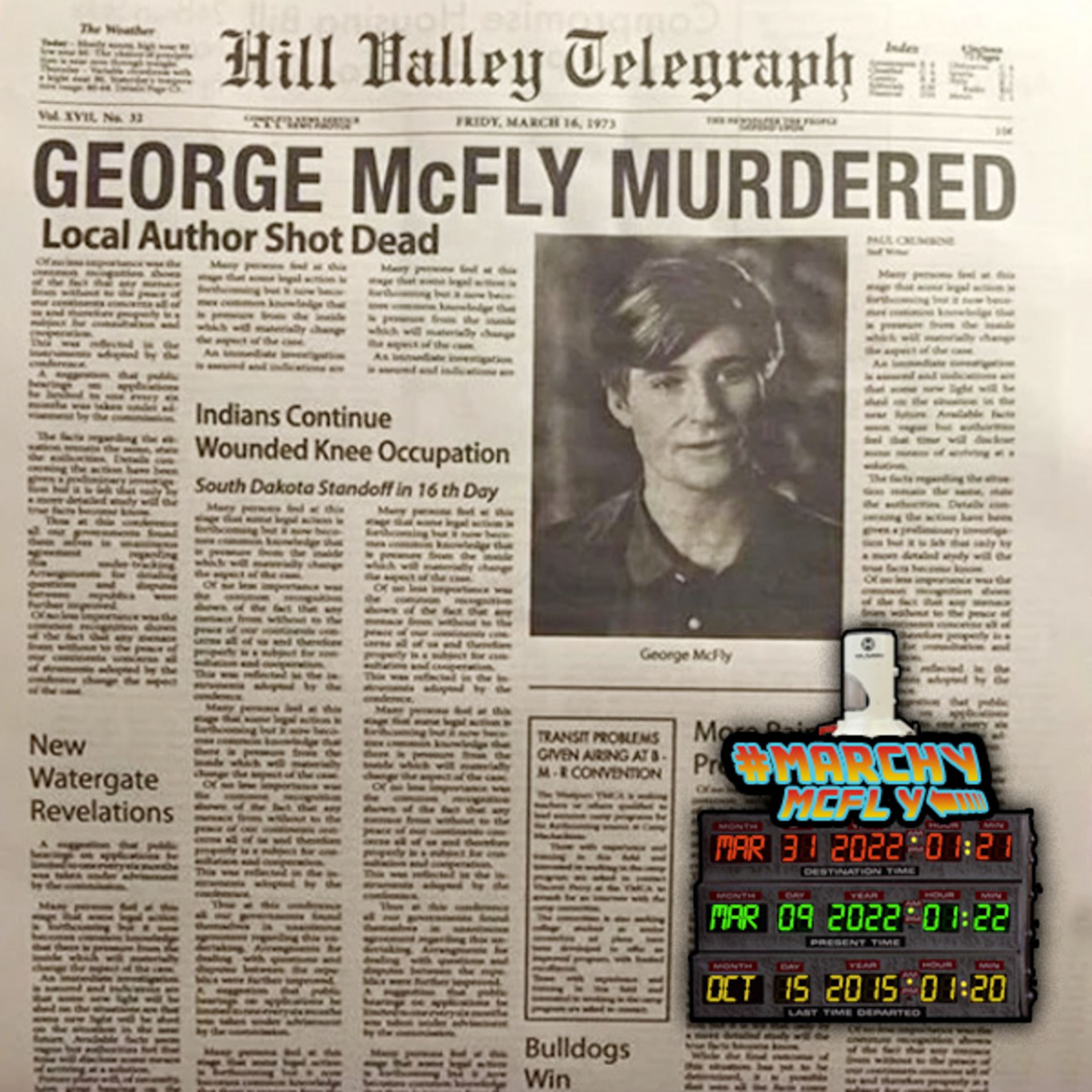 MARCHY McFLY 2: “George McFly Murdered - Local Author Shot Dead” (9 of 31) episode artwork