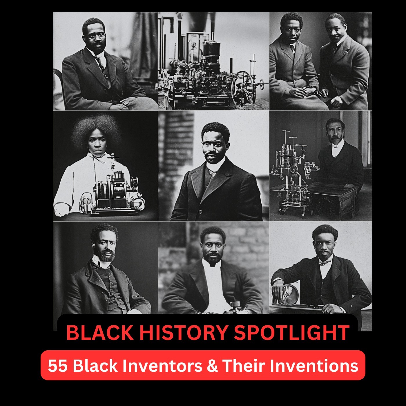 EP 4: Black History Spotlight: Fifty Five Unknown Black Inventors episode artwork