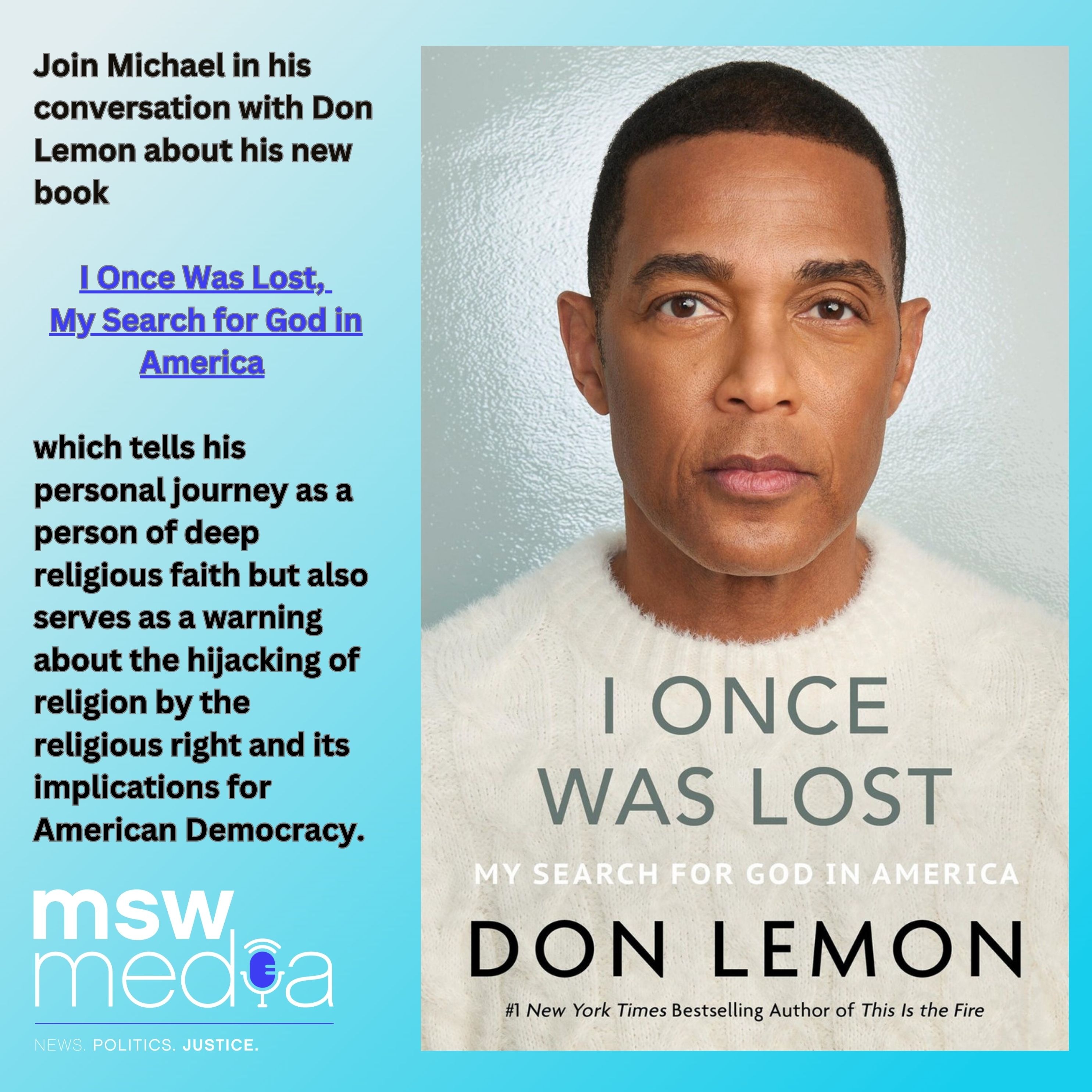 Don Lemon | I Once Was Lost, My Search for God in America
