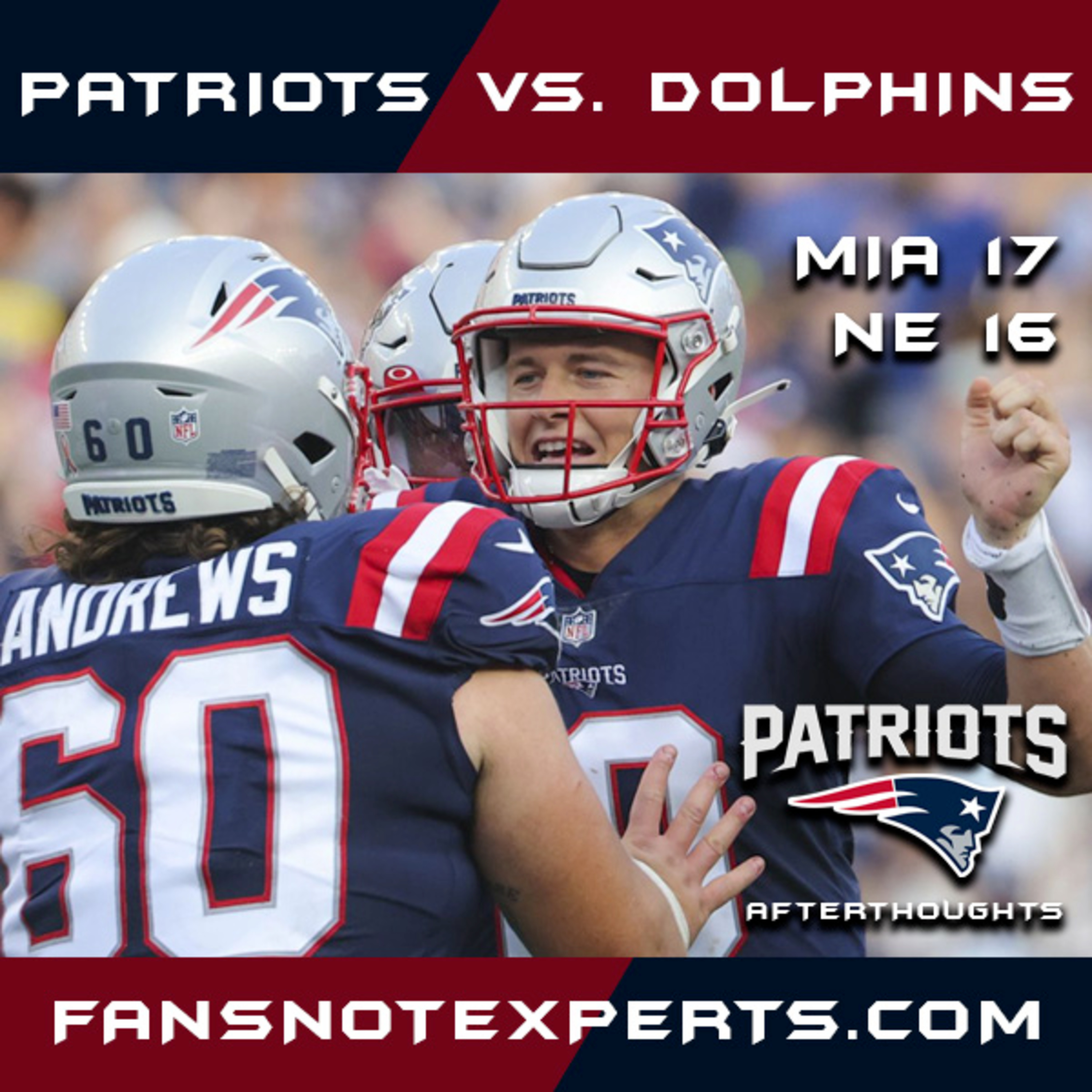 Dolphins 17 - Patriots 16