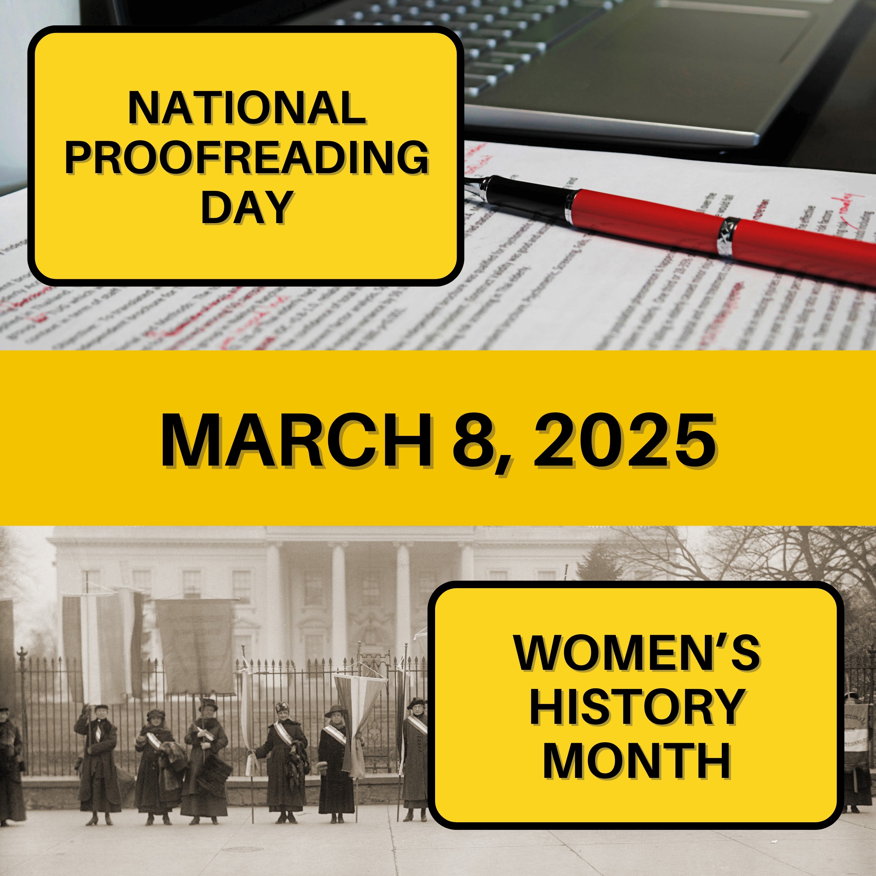 National Proofreading Day & Women's History Month
