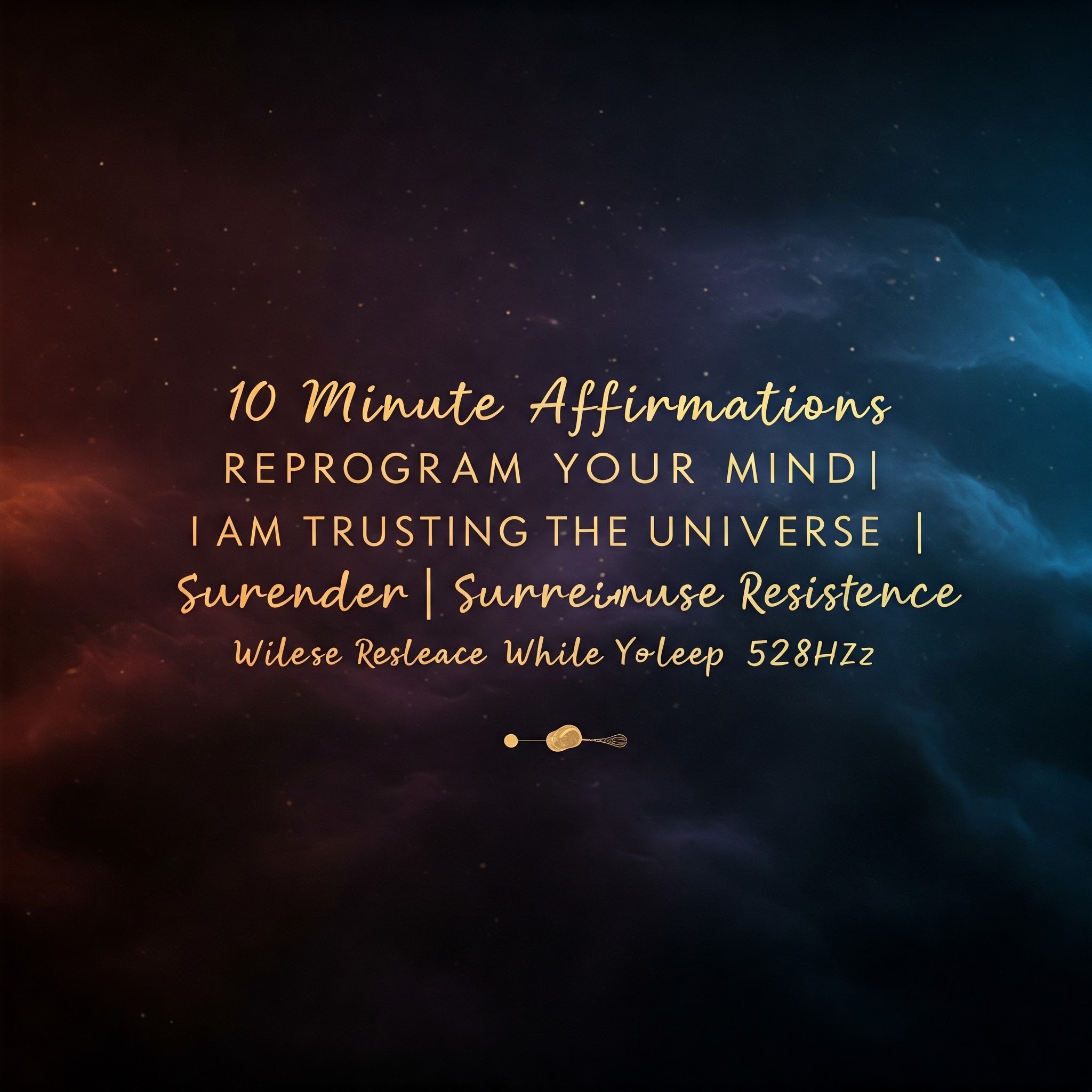 10 minute Affirmations REprogram Your Mind | I AM Trusting The Universe | Surrender Release Resistance While You Sleep528Hz episode artwork