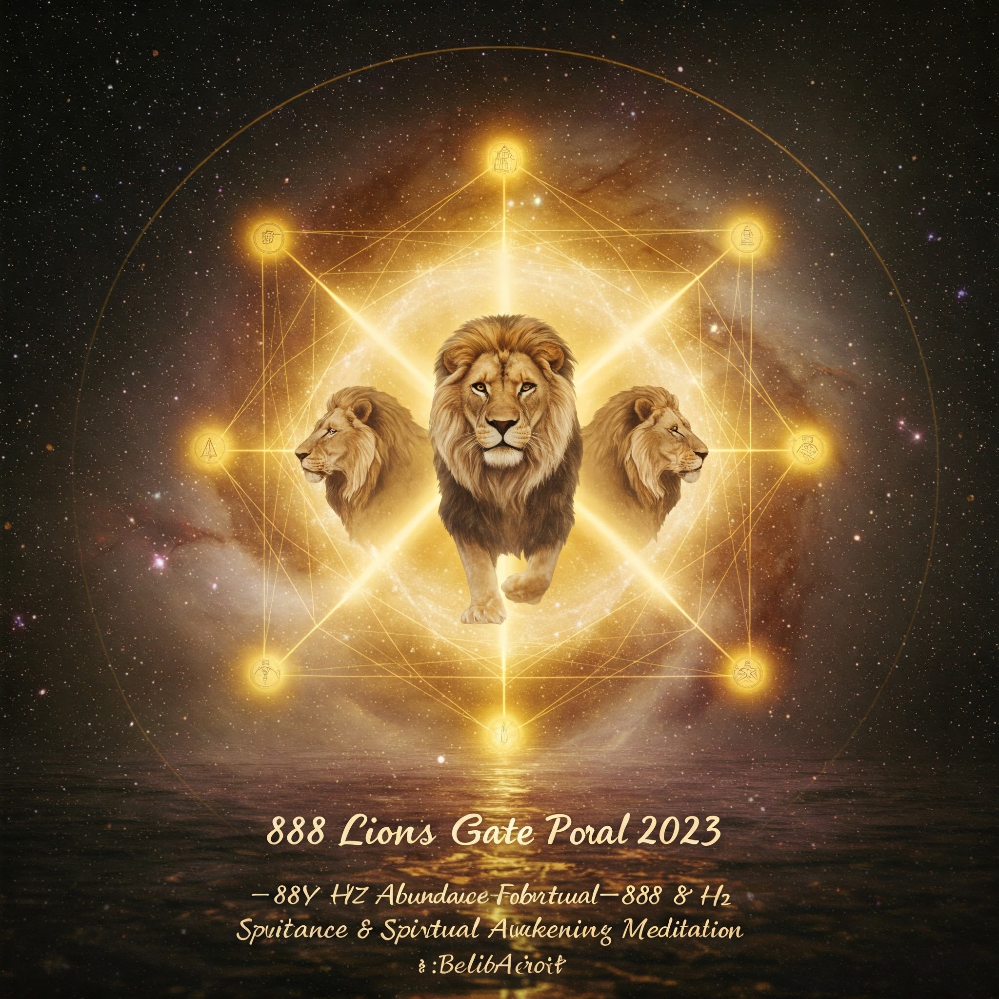 888 Lions Gate Portal 2023 ✨🦁 888 Hz ABUNDANCE & SPIRITUAL AWAKENING Meditation ✨♌