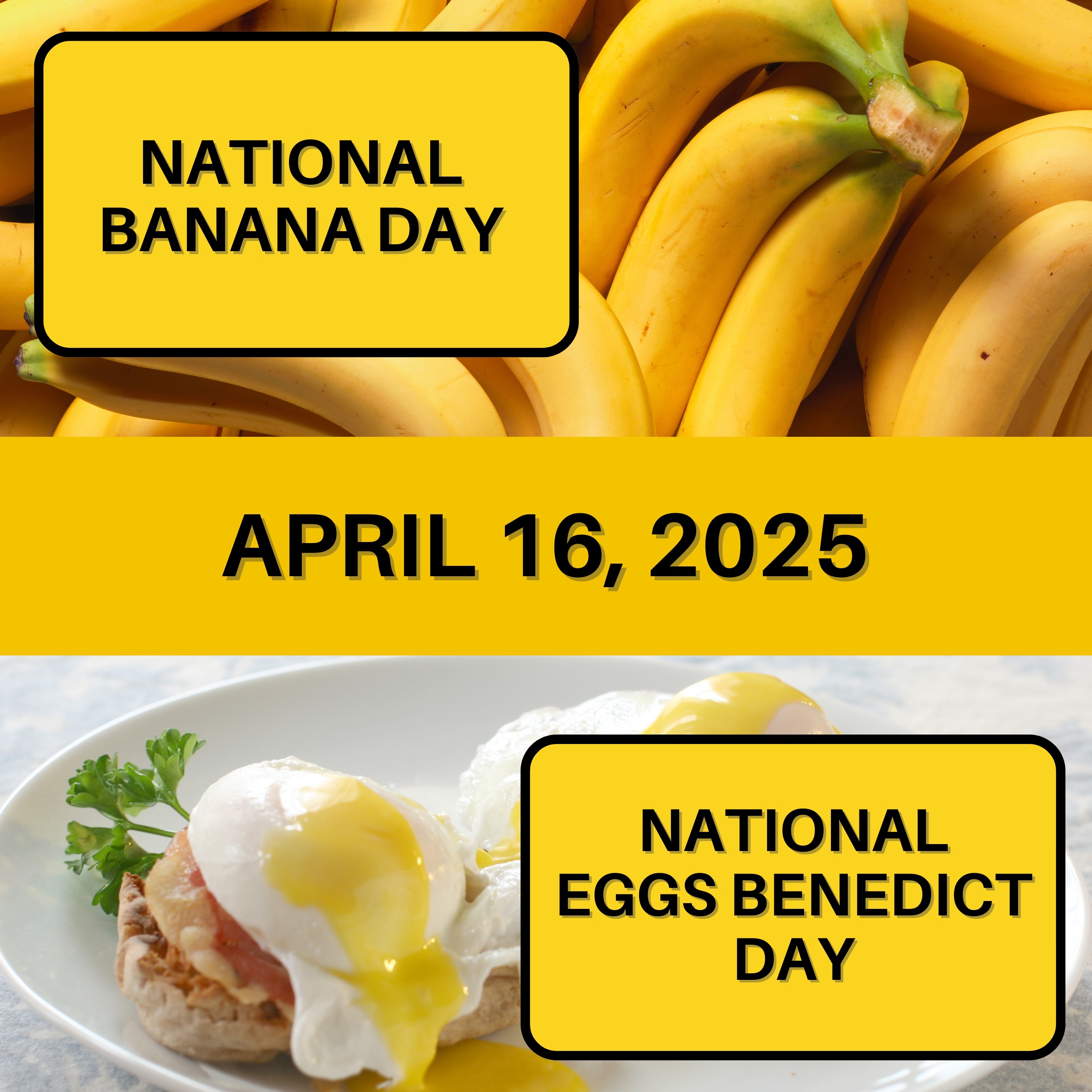 National Banana Day & National Eggs Benedict Day episode artwork