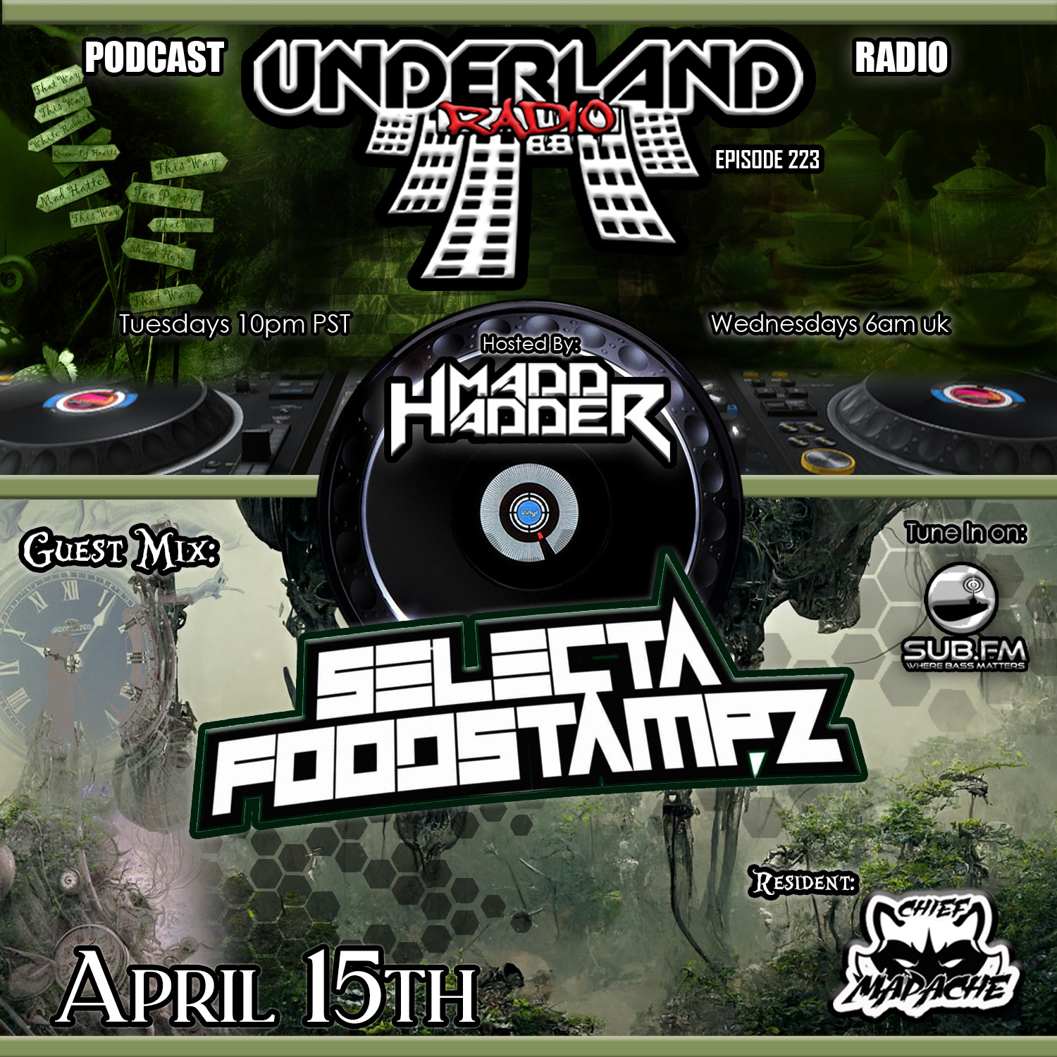Episode 0223 Underland Radio - Guest Mix: Selecta Foodstampz