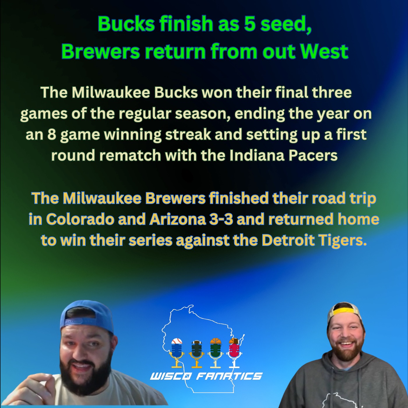 Bucks finish as 5 seed, Brewers return from out West episode artwork