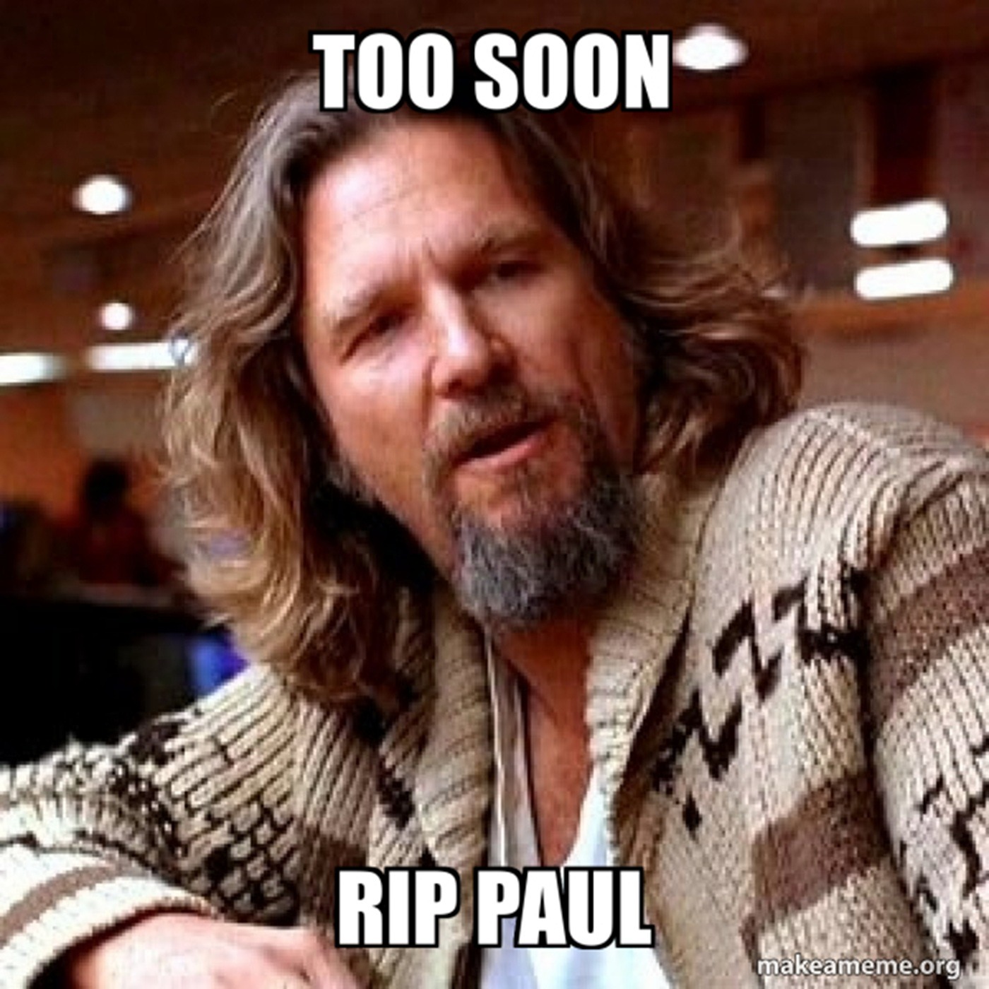 Farewell Paul.  We miss you
