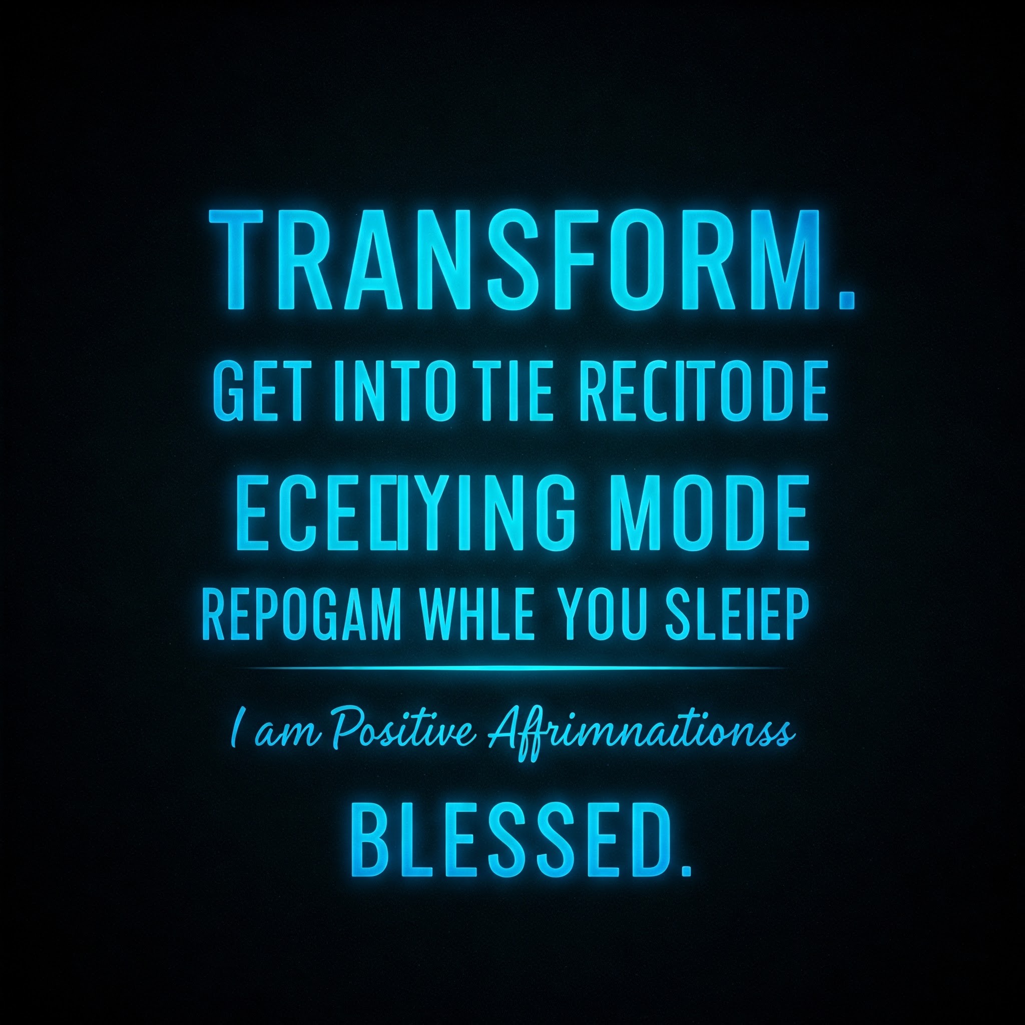Transform. Get Into The Receiving Mode REPROGRAM WHILE YOU SLEEP. I Am Positive Affirmations Blessed episode artwork