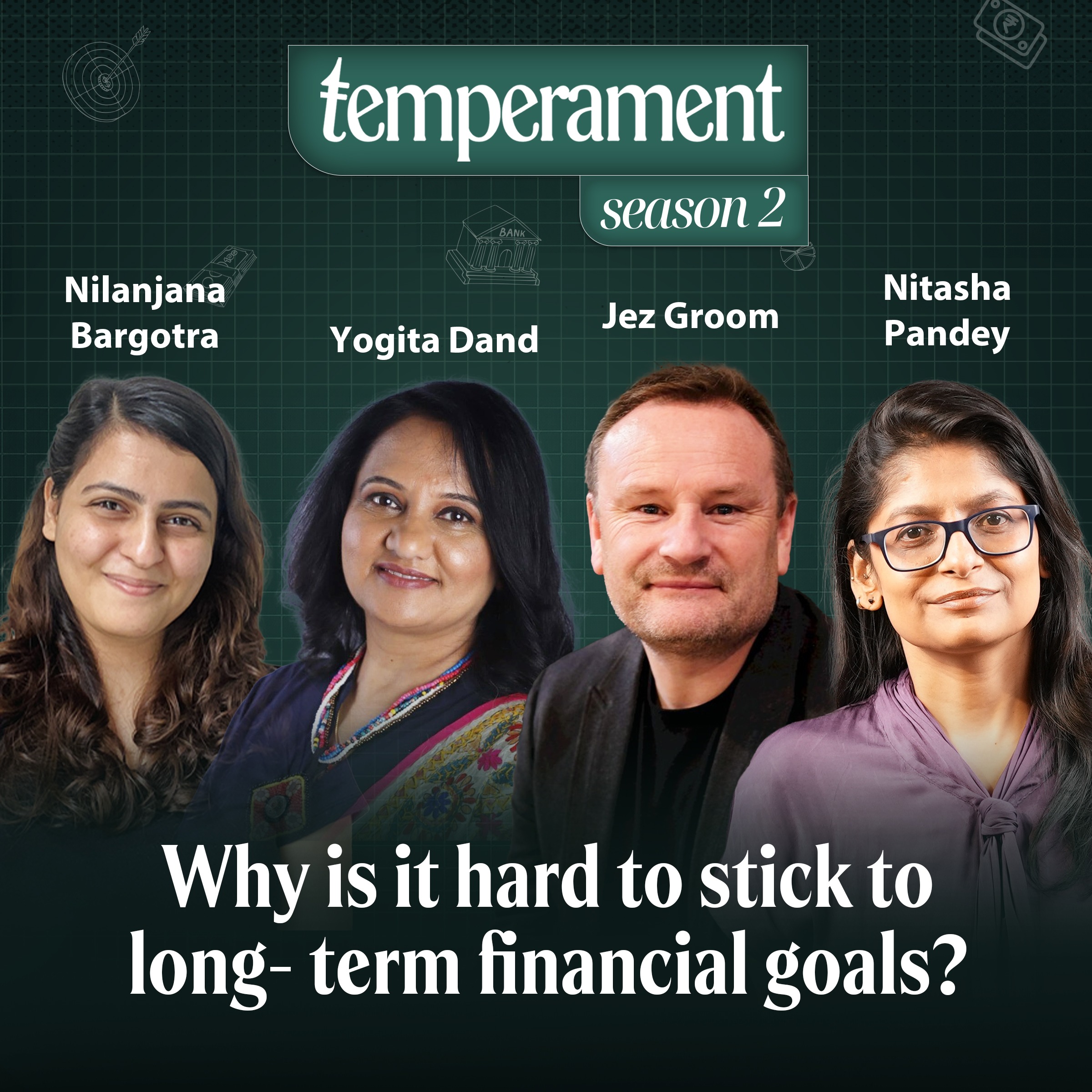 Why is it hard to stick to long-term financial goals?
