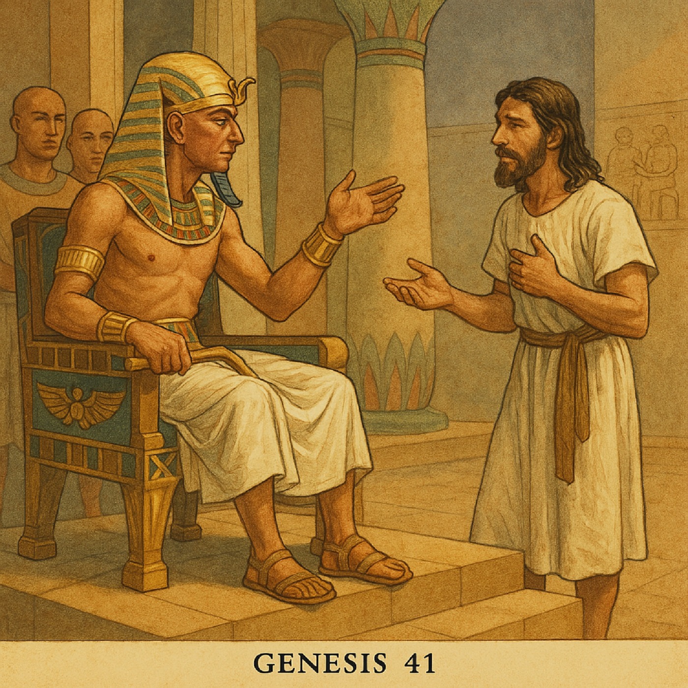 دراسة فى سفر التكوين، اصحاح 41 يوسف الجزء 5 حلم فرعون وتعيين يوسف وكيلاً على مصر episode artwork