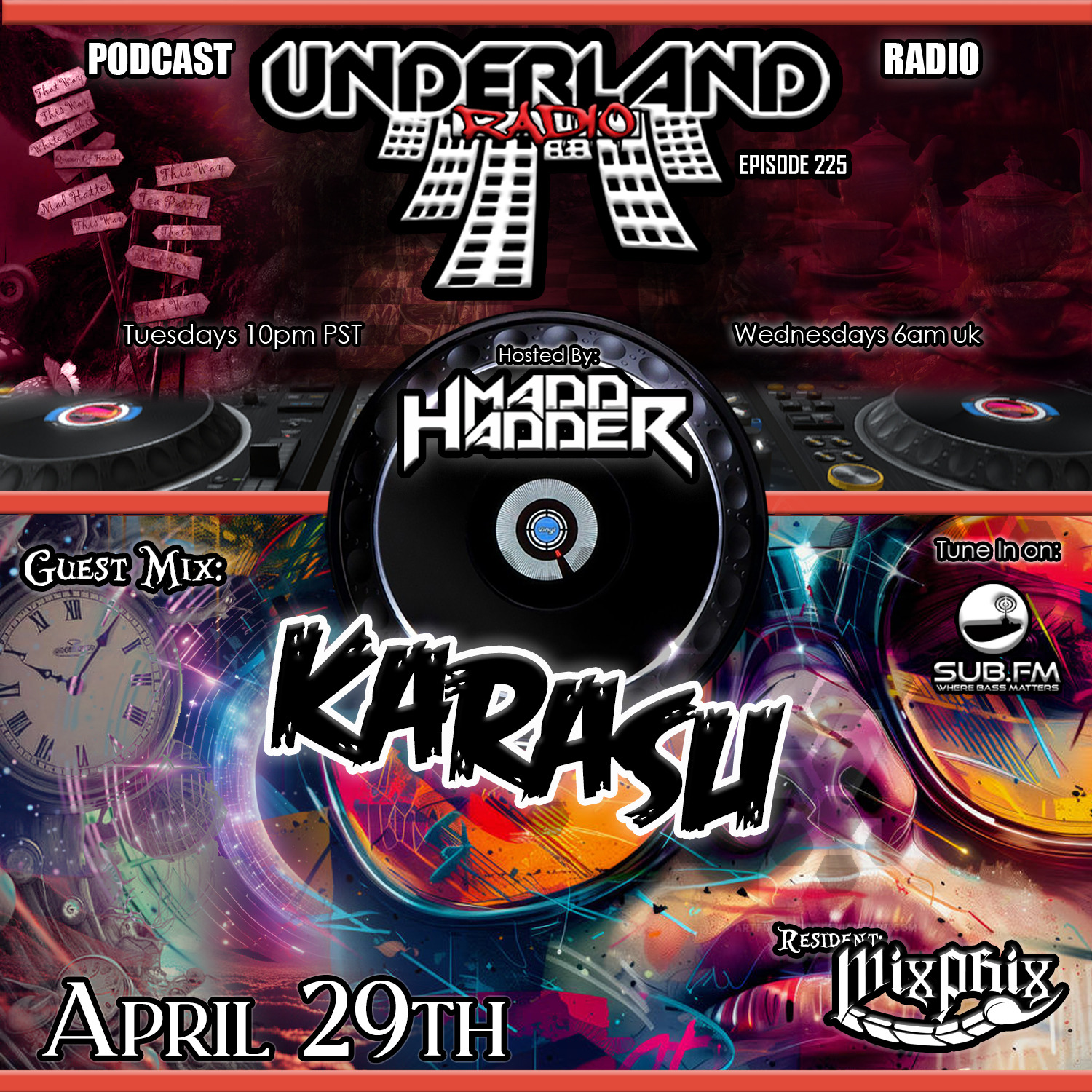 Episode 0225 Underland Radio - Guest Mix: Karasu Dubz