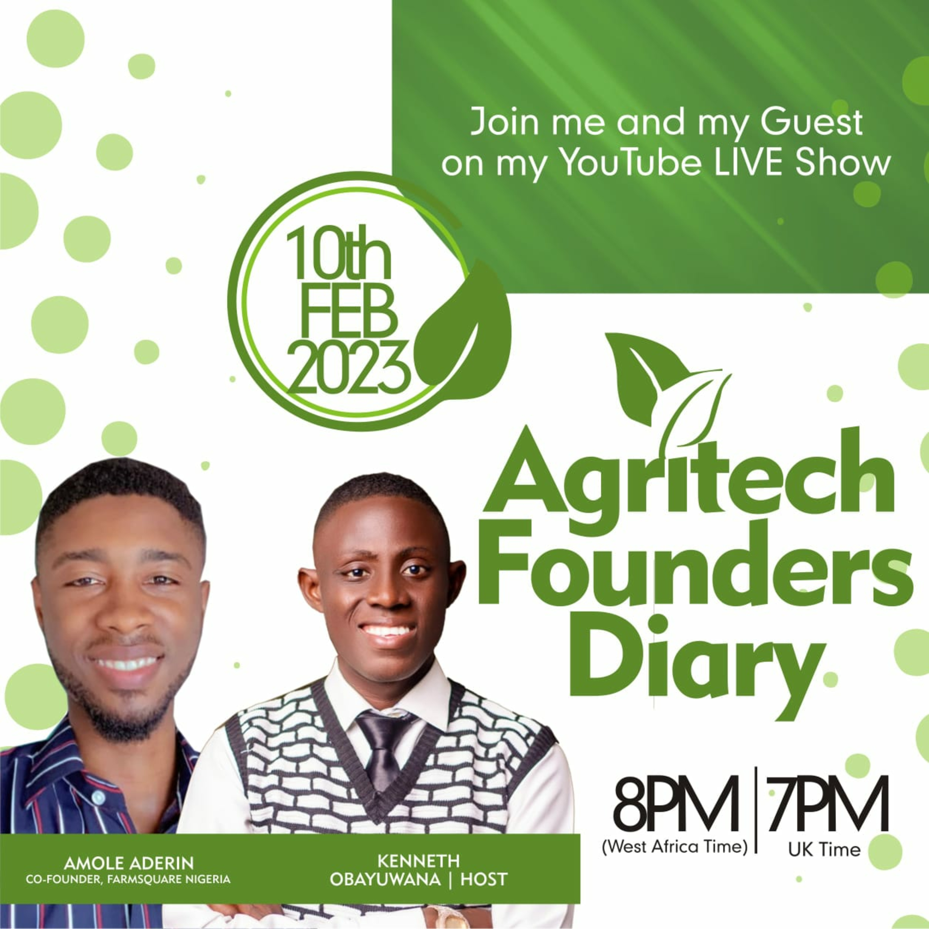 AGRITECH FOUNDERS DIARY