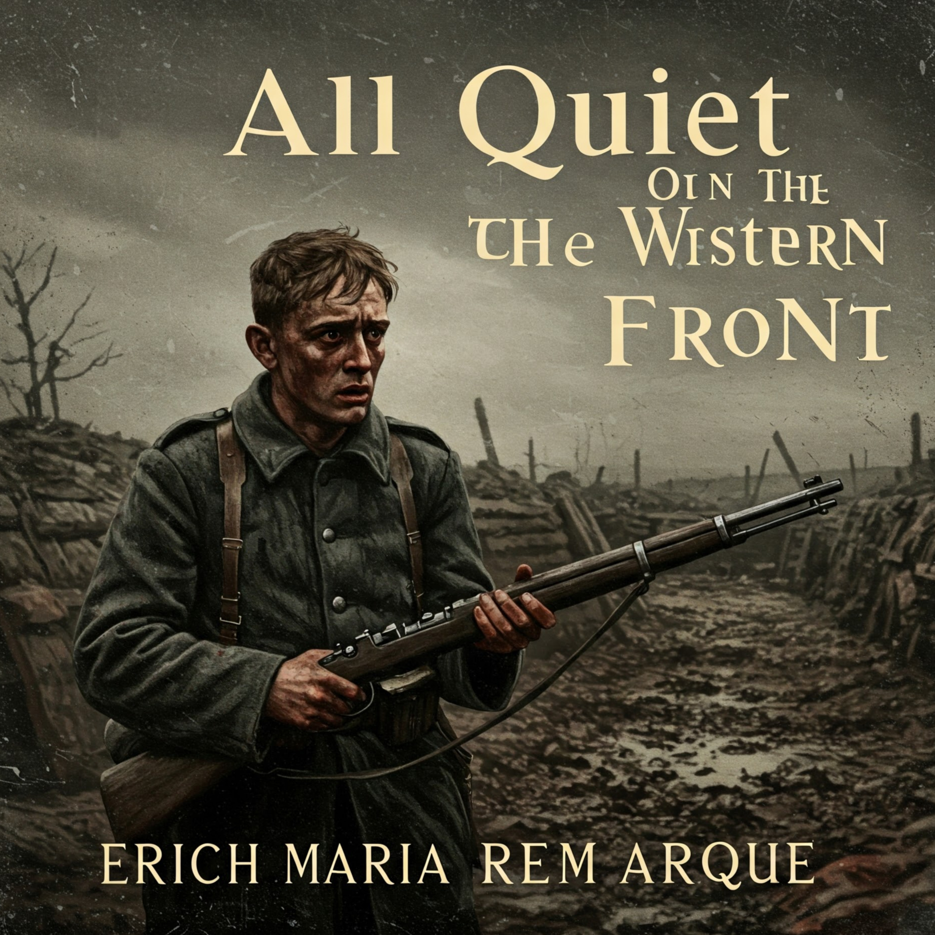 All Quiet on the Western Front Full Audiobook by Erich Maria Remarque | Slow-Paced Male Voice