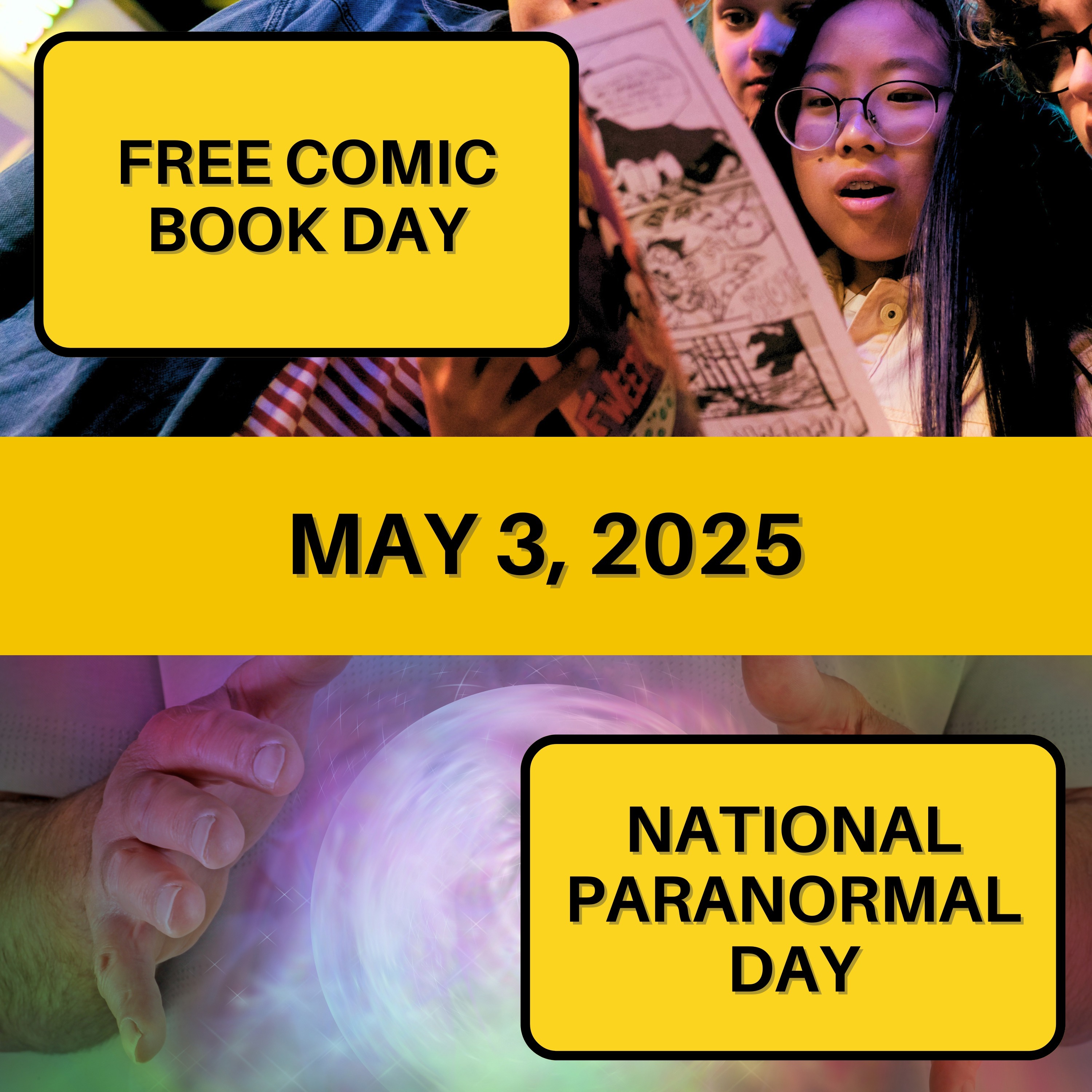 Free Comic Book Day & National Paranormal Day