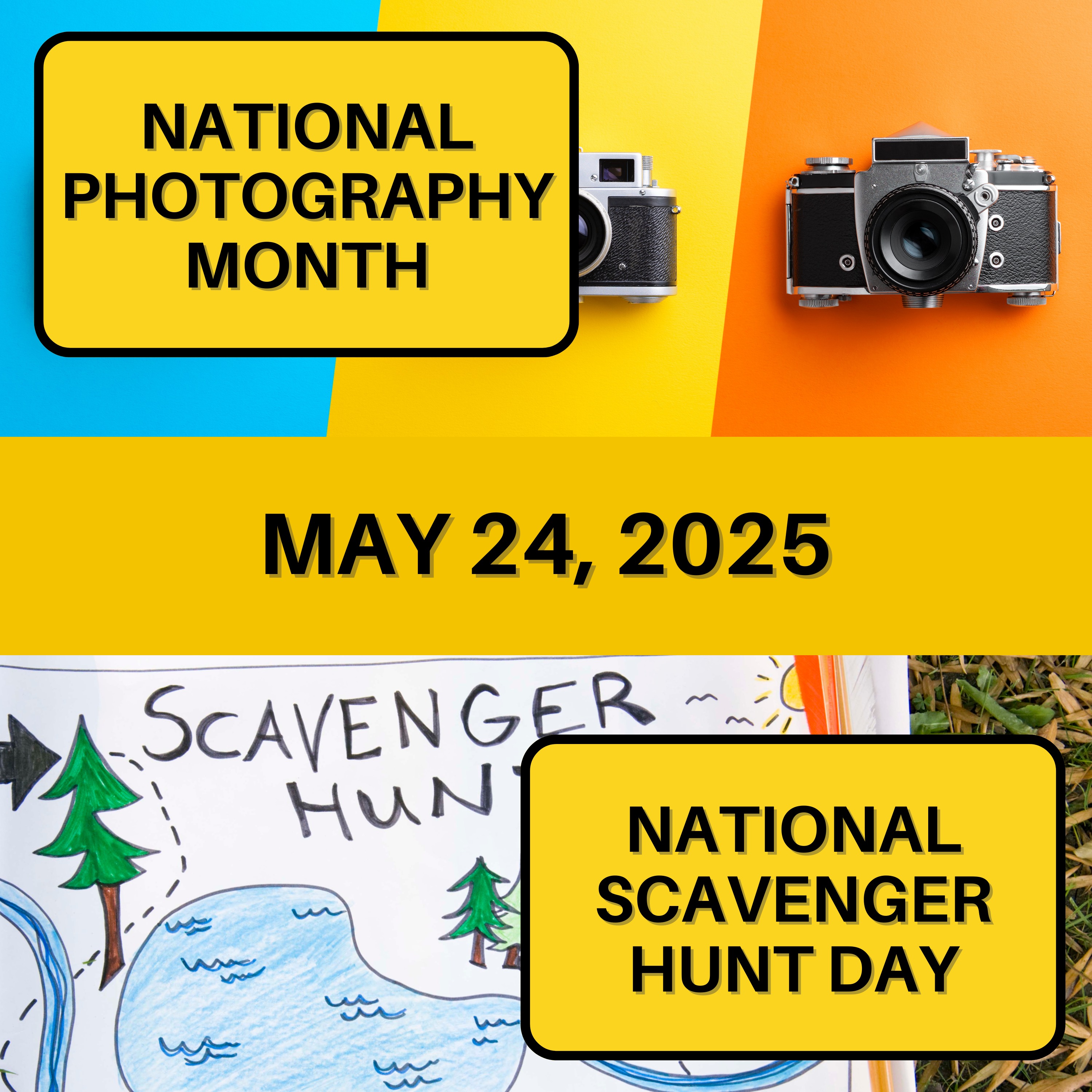 National Photography Month & National Scavenger Hunt Day