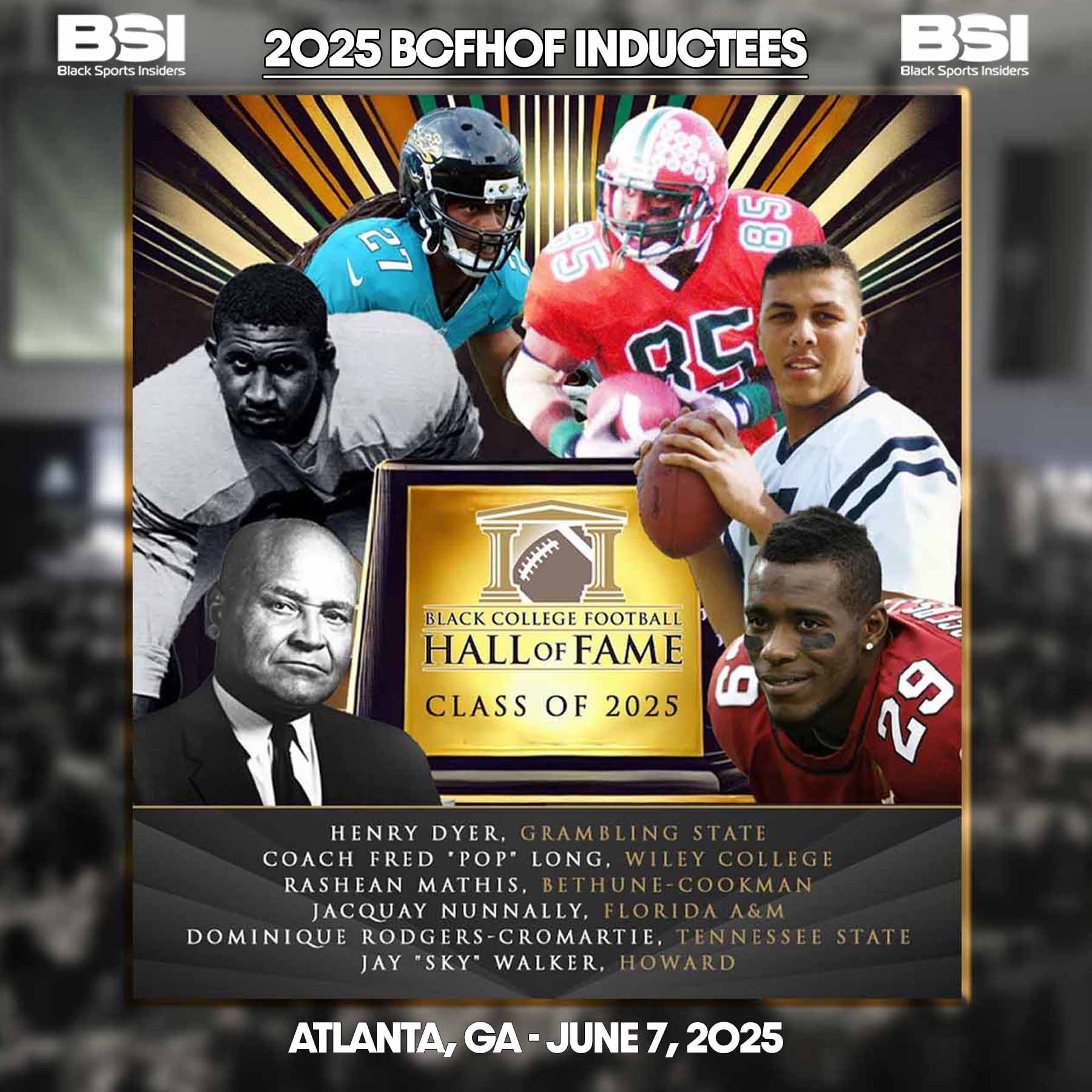 Black College Football Hall of Fame 2025 Induction Ceremony Announced episode artwork