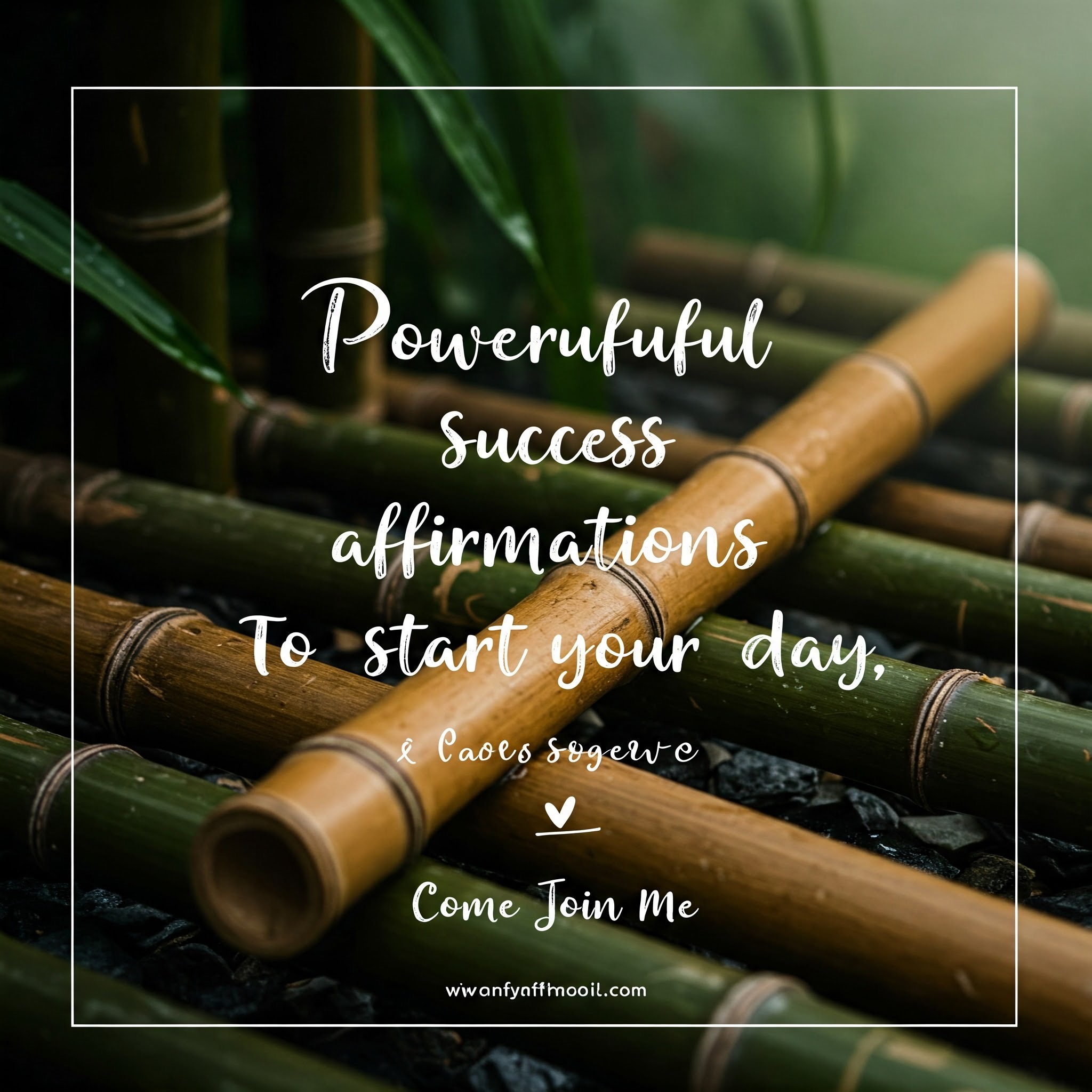Powerful Success Affirmations To Start Your Day | Come Join Me | Bamboo Water Fountain episode artwork