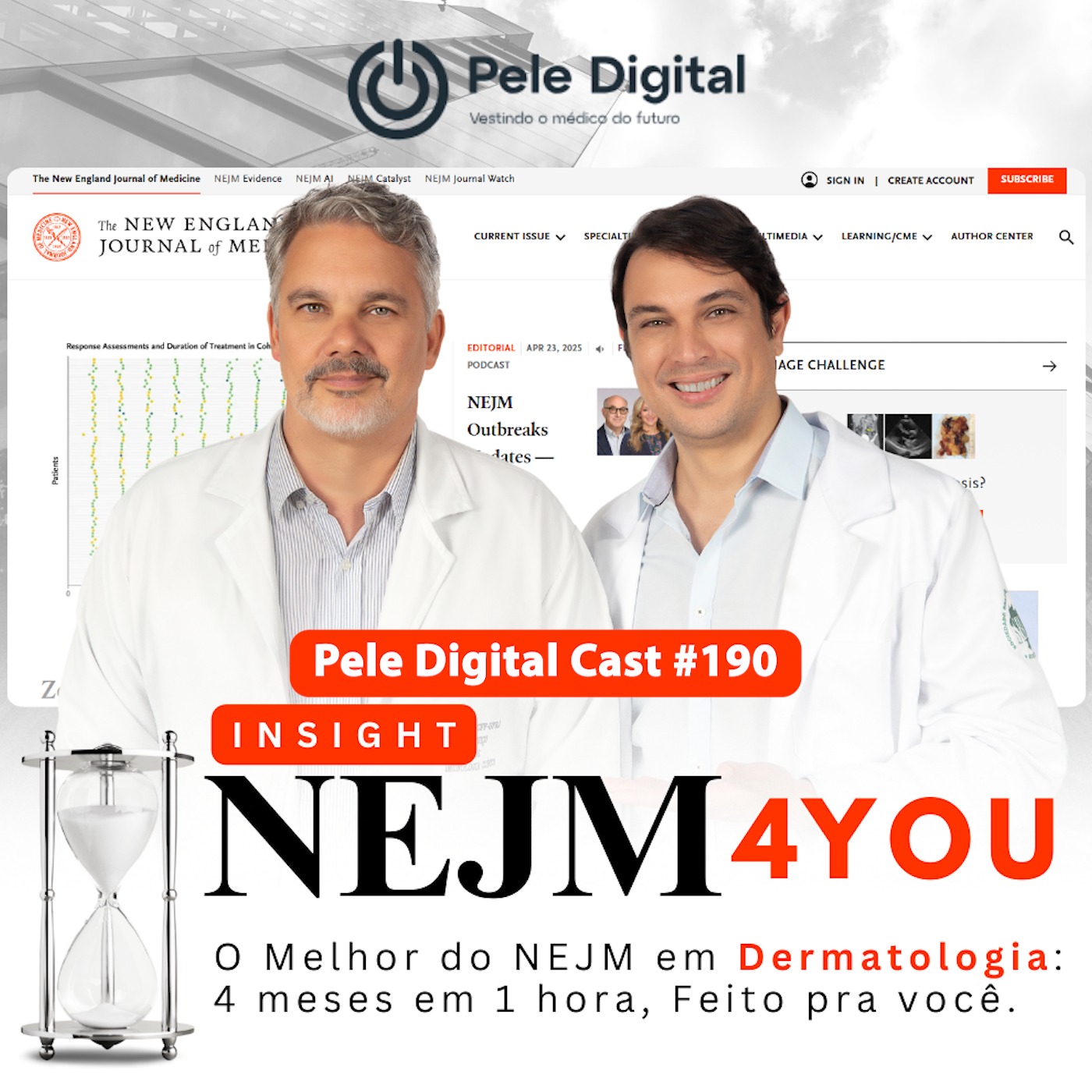 Pele Digital Cast #190 - Novidades: The New England Journal of Medicine