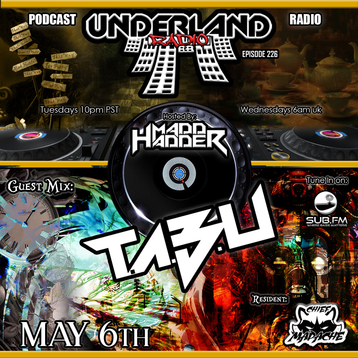 Episode 0226 Underland Radio - Guest Mix: DJ T.A.B.U