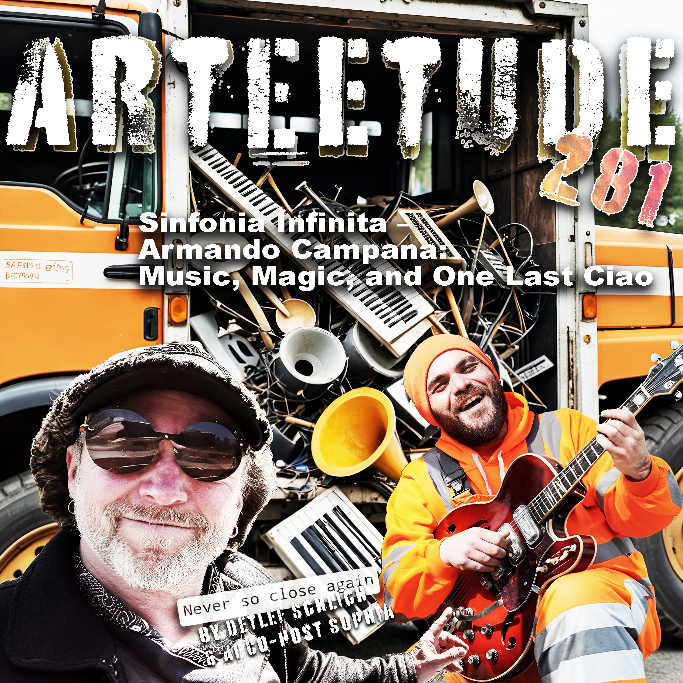 #Arteetude 281 - Detlef Schlich and Armando Campana reflect about the inspiration behind his song Borgo Mio, the beauty of simplicity, and how Paolo Conte once whispered clarity into his truck cabin through the radio. At the end we listen to his latest song 