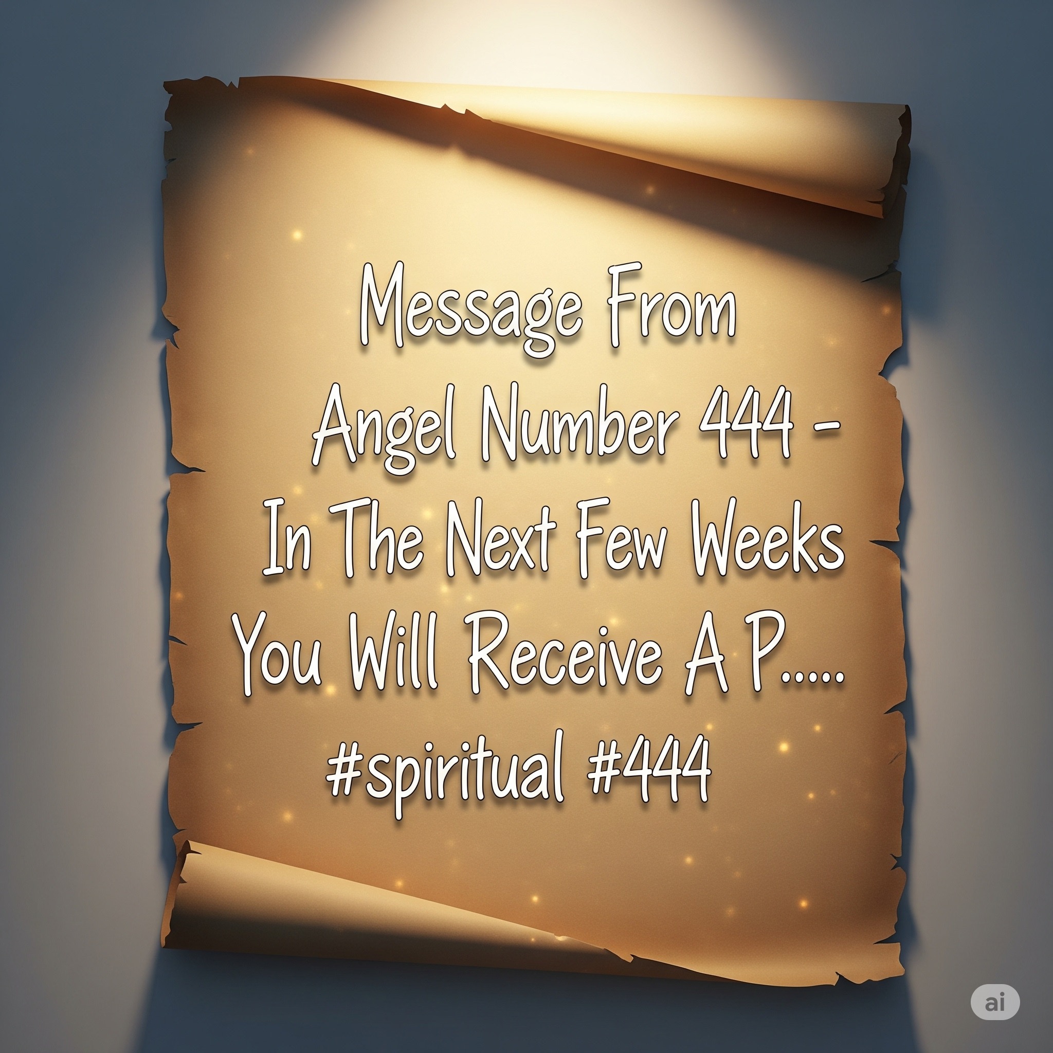💌 Message From Angel Number 444 - In The Next Few Weeks You Will Receive A P....... #spiritual #444