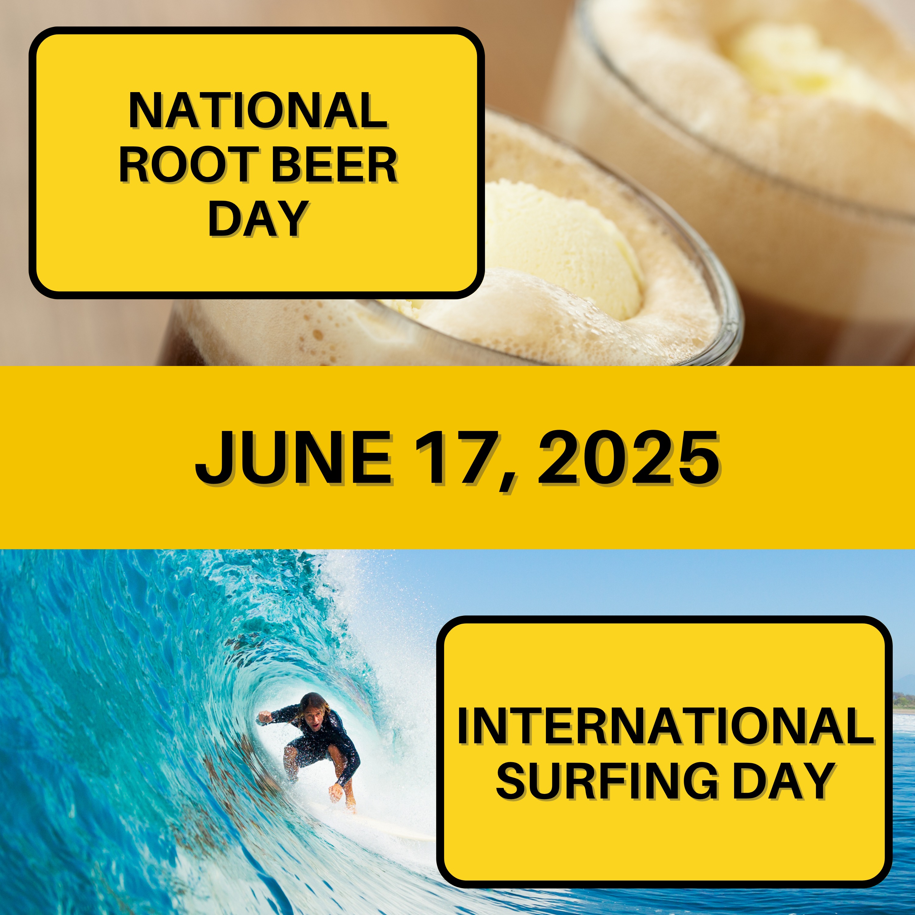 National Root Beer Day & International Surfing Day