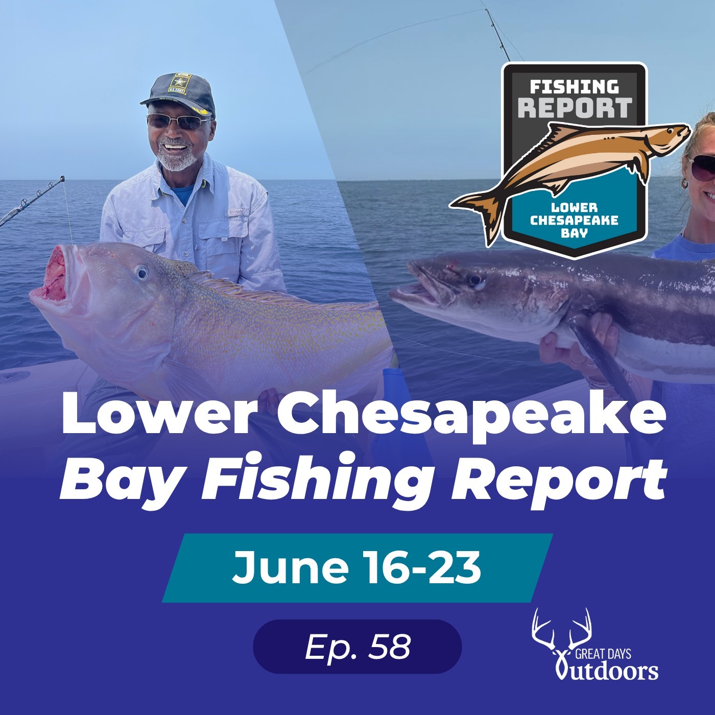 Flounder near structure, solid Cobia numbers, Golden and Blueline Tile, Tuna & a bonus Blue Marlin