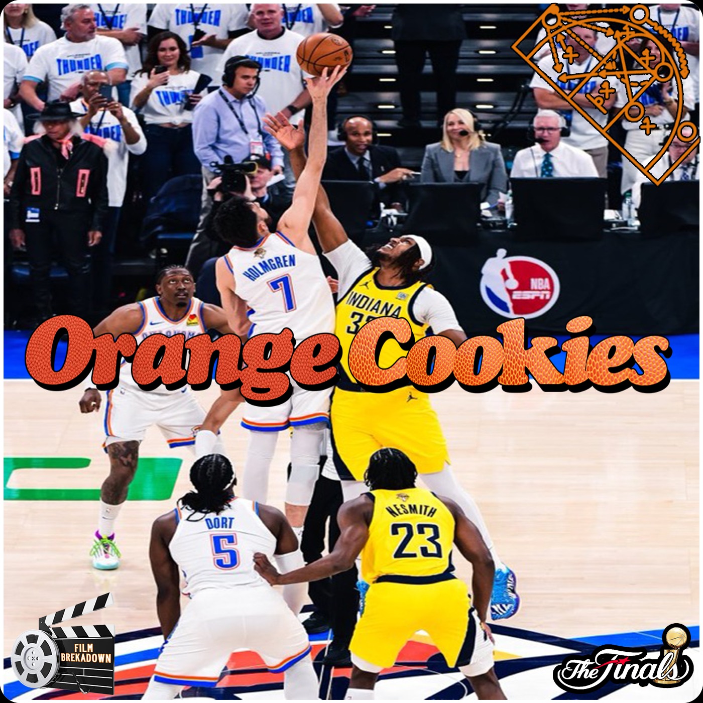 NBA Podcast Orange Cookies From The Association We All Love 🏀🍪