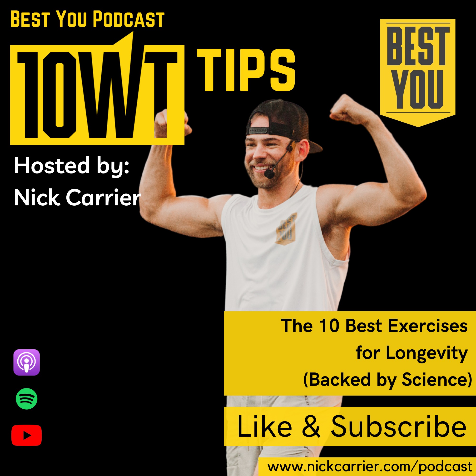 The 10 Best Exercises for Longevity  (Backed by Science) episode artwork