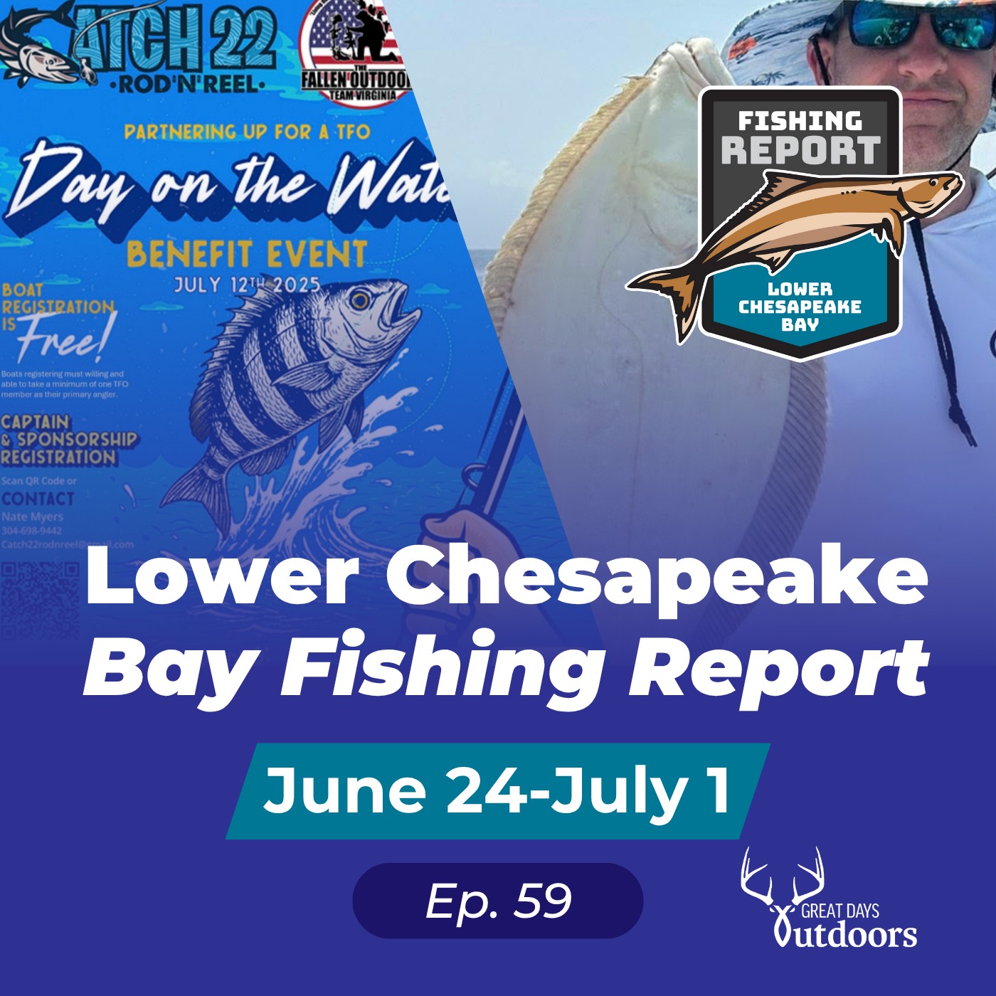 Flounder at the wrecks, Opening day of Cobia & The Fallen Outdoors Event