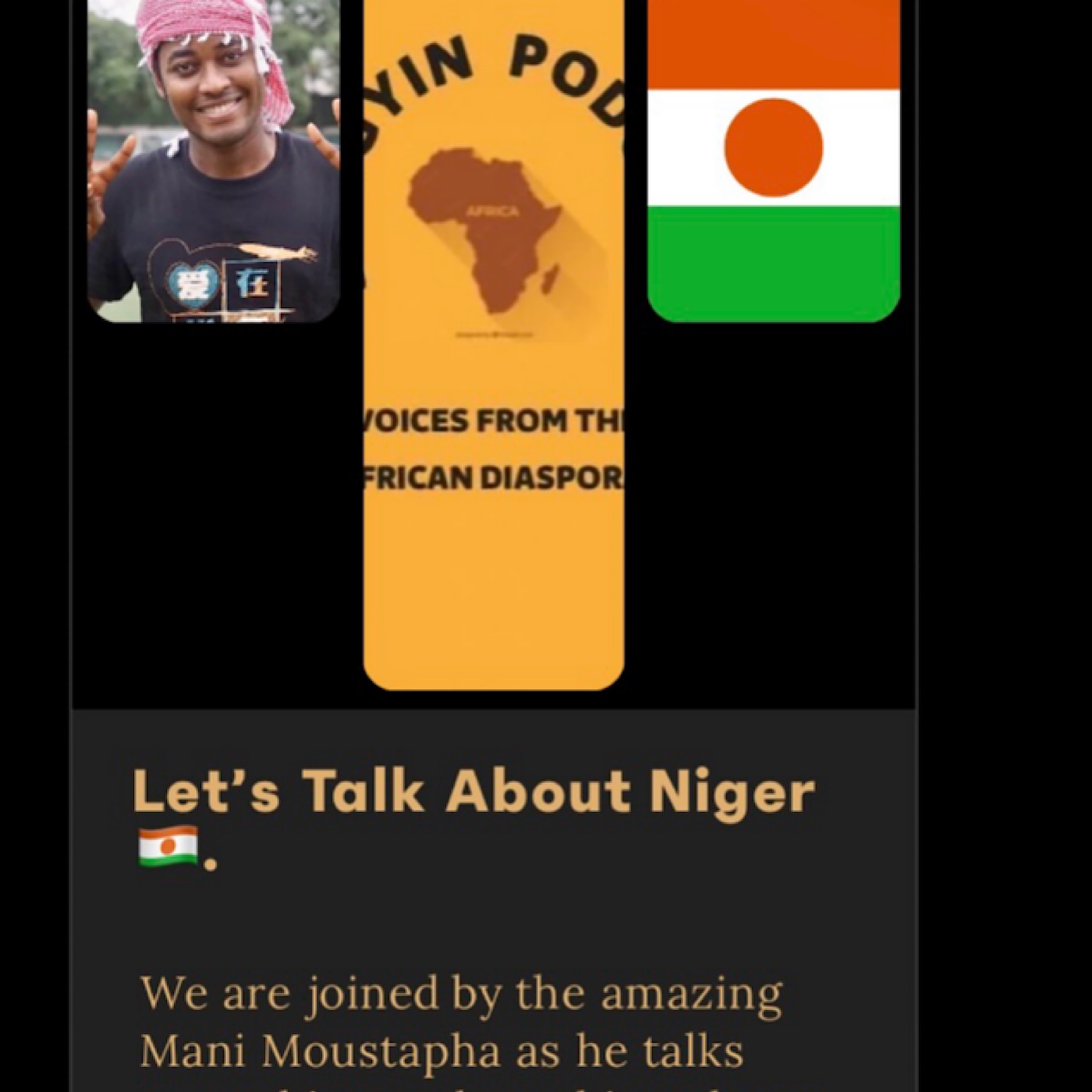 E144 : Letโs Talk About Niger ๐ณ๐ช. E144 : Letโs Talk About Niger ๐ณ๐ช.