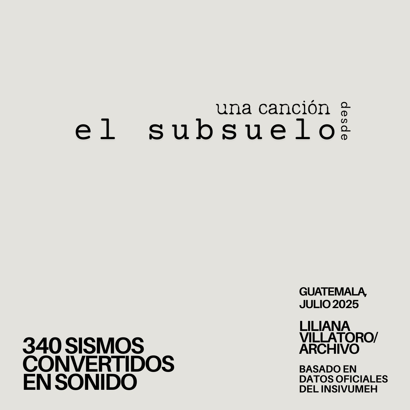 Especiales: Una canción desde el subsuelo episode artwork