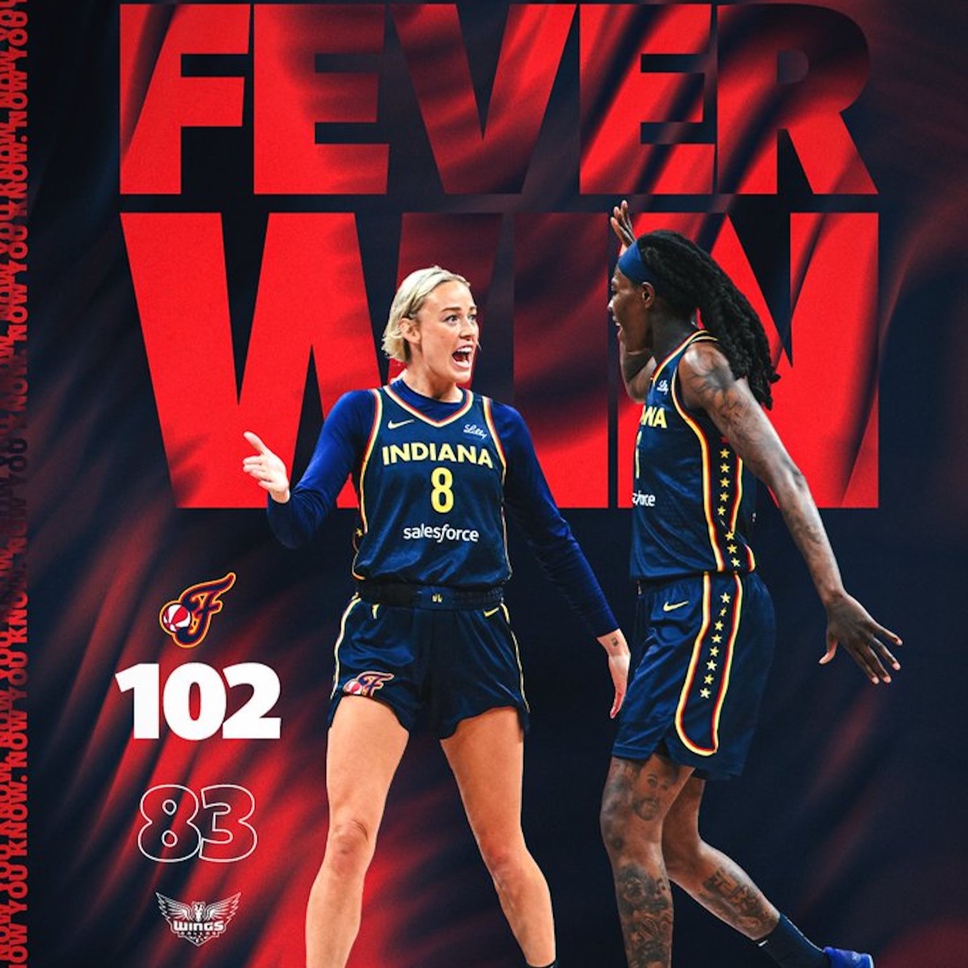 Fever 102, Wings 83: Recap + Reaction with John & Michelle (Podcast No. 324.3) episode artwork