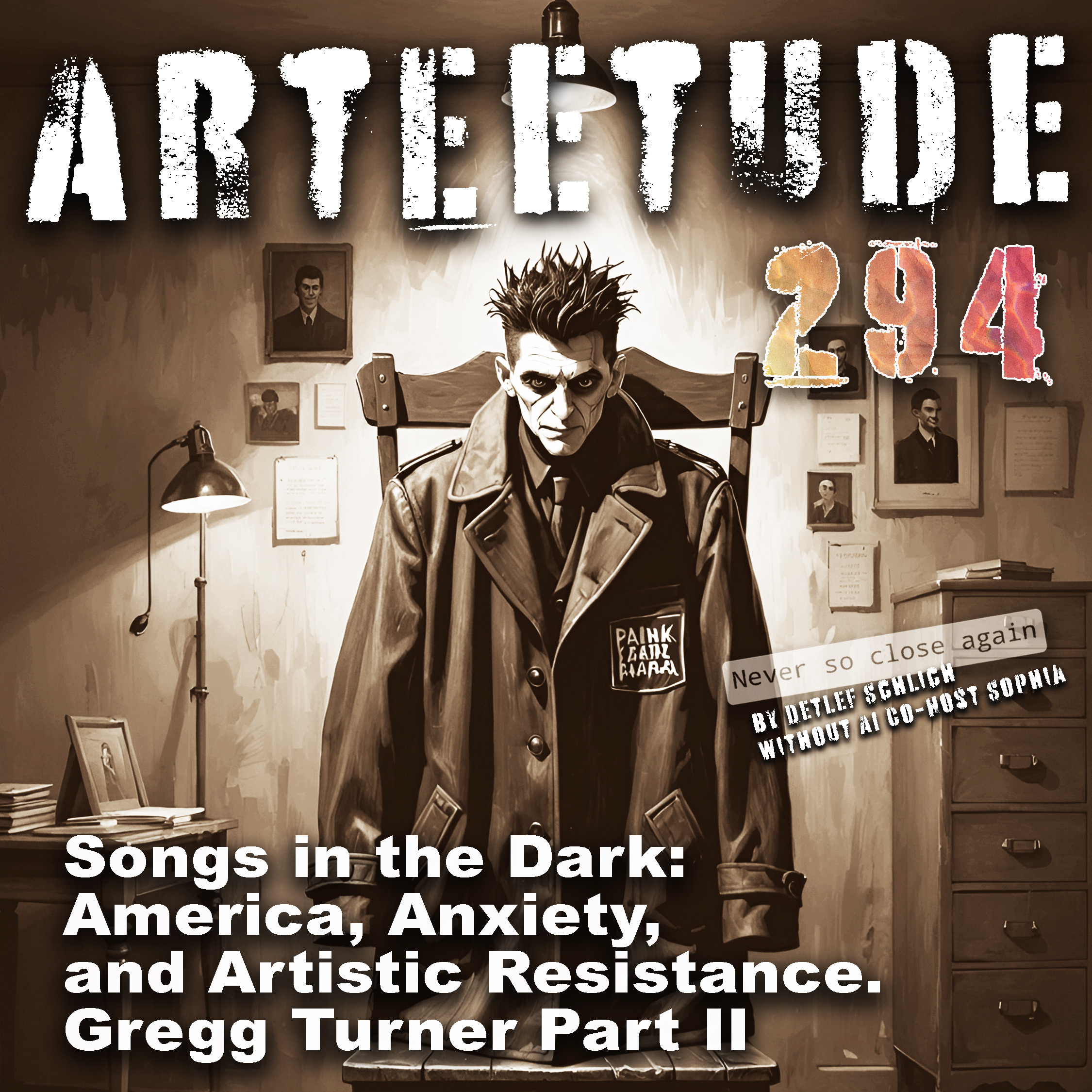 #Arteetude 294 In the final part of this powerful trilogy, Gregg Turner and Detlef Schlich explore the literary dimensions of rebellion. Franz Kafka, absurdism, melancholic creativity—and why punk never dies, it only transforms. The episode ends intimately with Gregg Turner singing “Franz Kafka” — a haunting, personal ode to existential honesty.