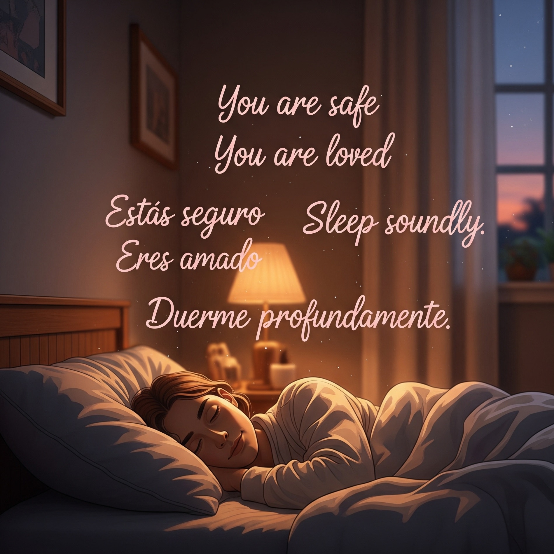 ASMR Comforting Affirmations in English & Spanish 😌 (“shh” & “it’s okay,” whispered, for sleep) | Weekly Affirmations Blog