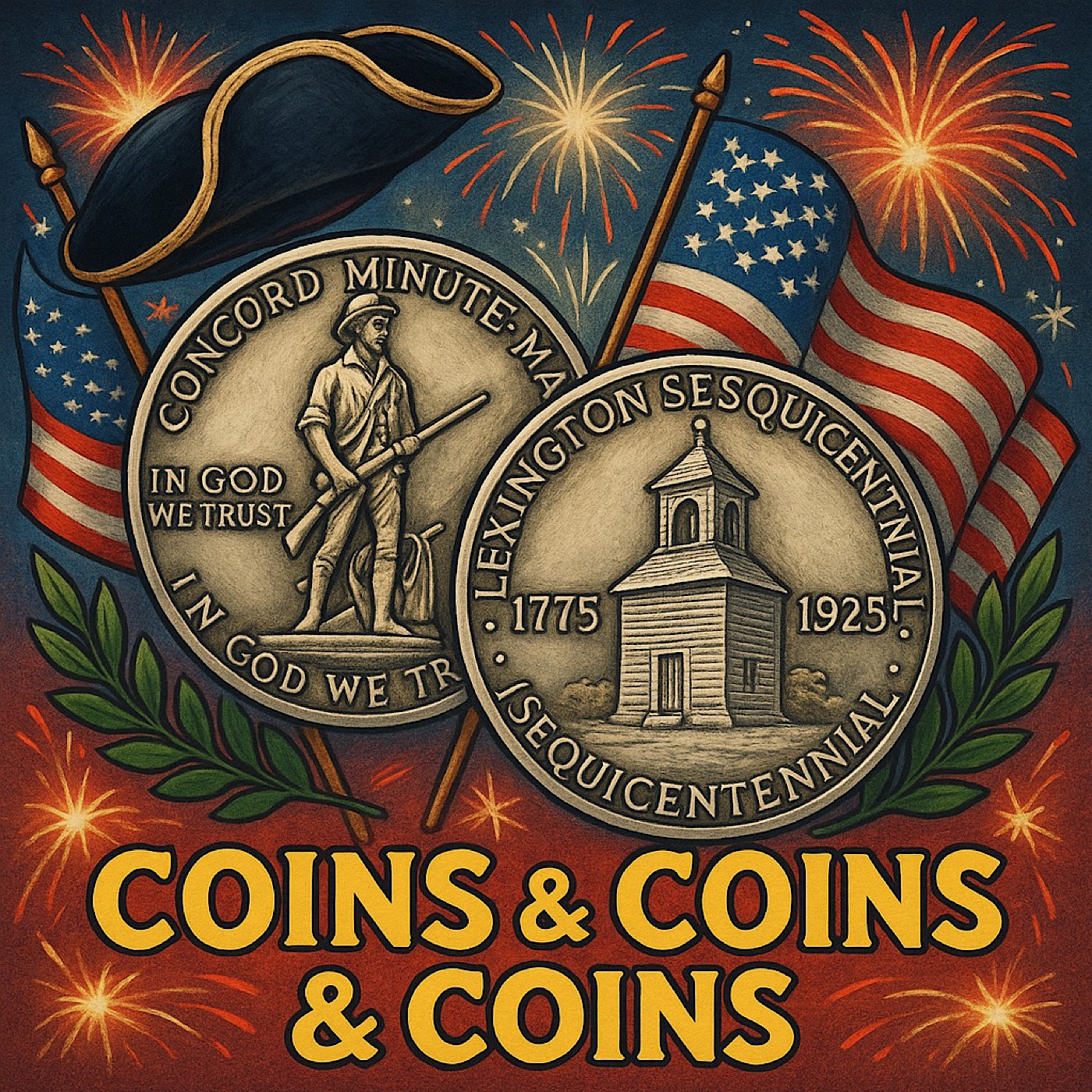 The 1925 Lexington-Concord Half Dollar episode artwork