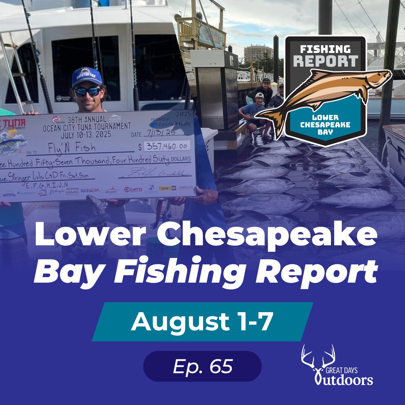 Tuna, Big Tournament Win, Hot Bay Water and Cobia