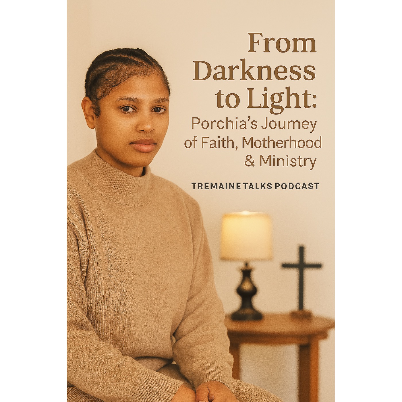 Tremaine Talks Podcast ep. 3 "From Darkness To Light" Porchia's Journey of Faith, Motherhood & Ministry episode artwork