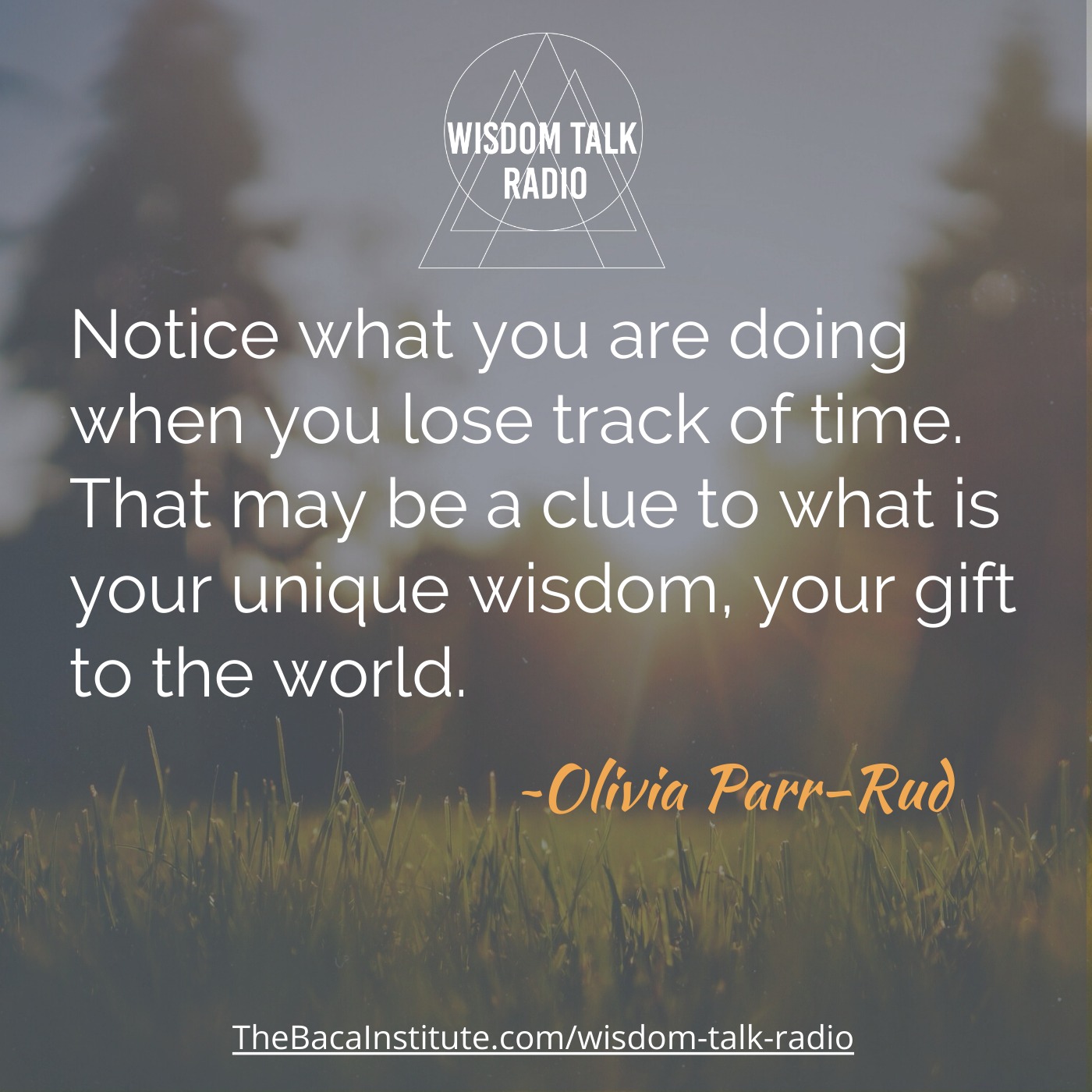 Share Your Wisdom At Any Age: a Conversation with Olivia Parr-Rud
