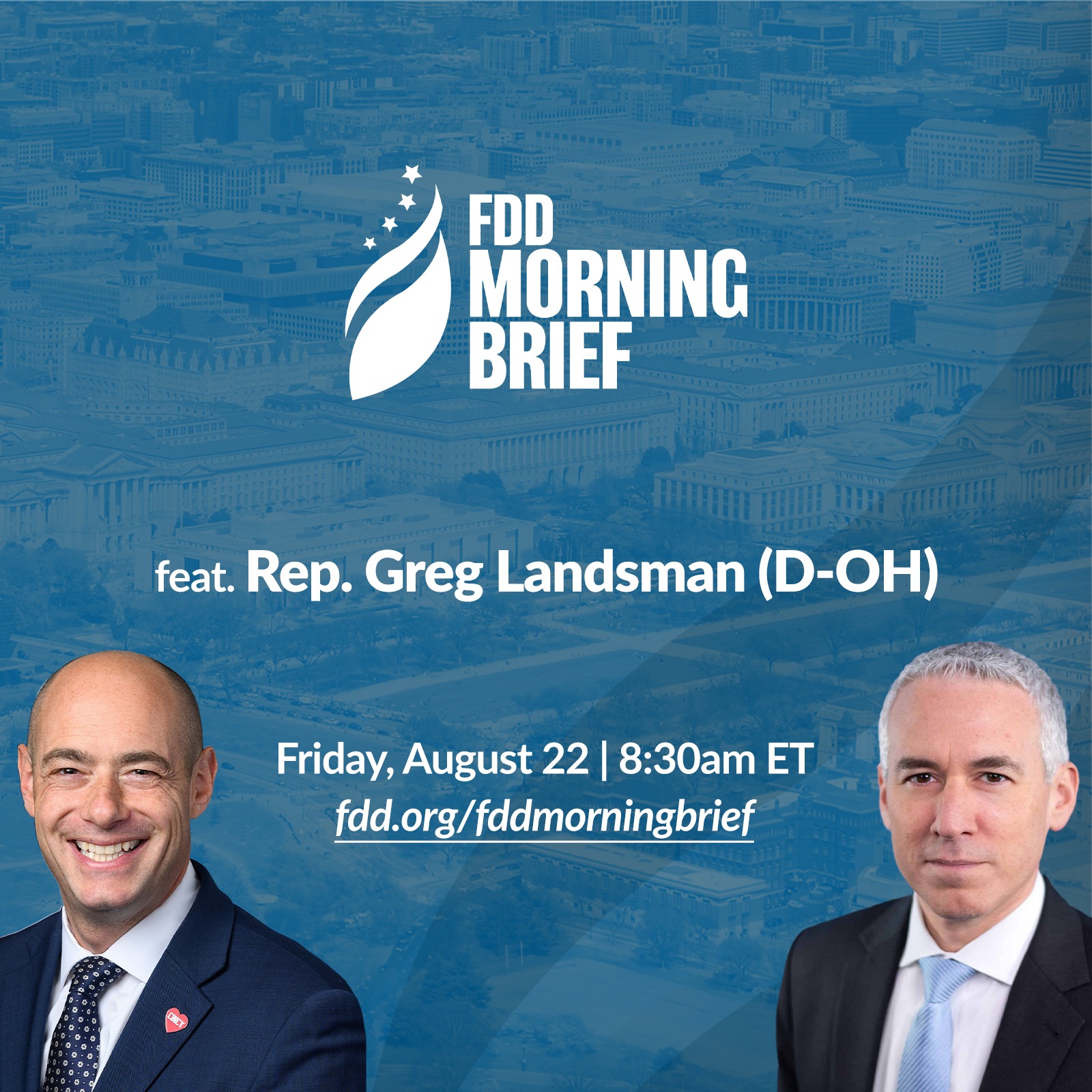FDD Morning Brief | feat. Rep. Greg Landsman (Aug. 22)