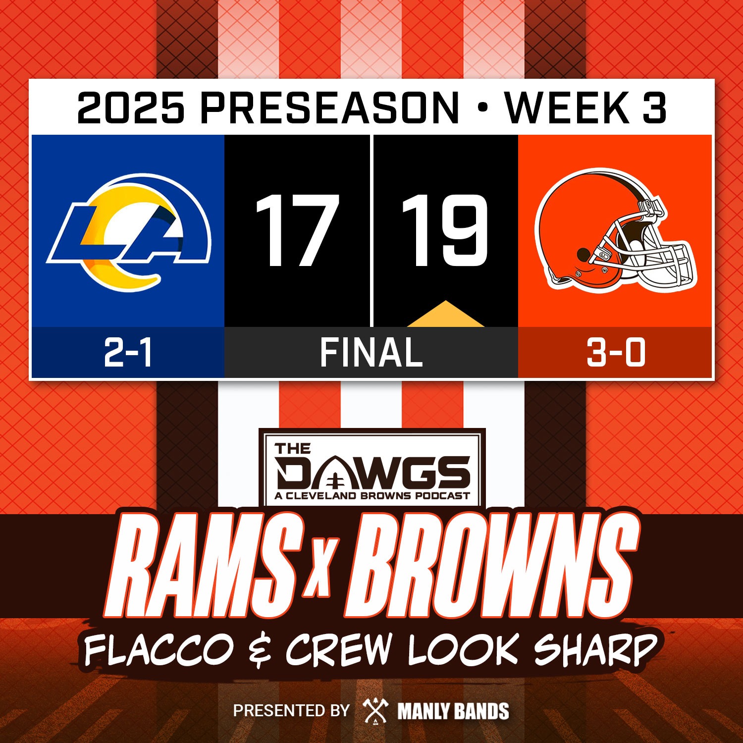 Rams x Browns: Game Reactions - Joe Flacco, First Team Look Sharp in Debut - Cleveland Browns Podcast for 8/24/25