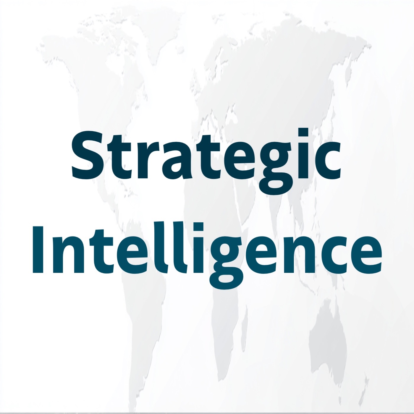 Strategic Intelligence podcast artwork
