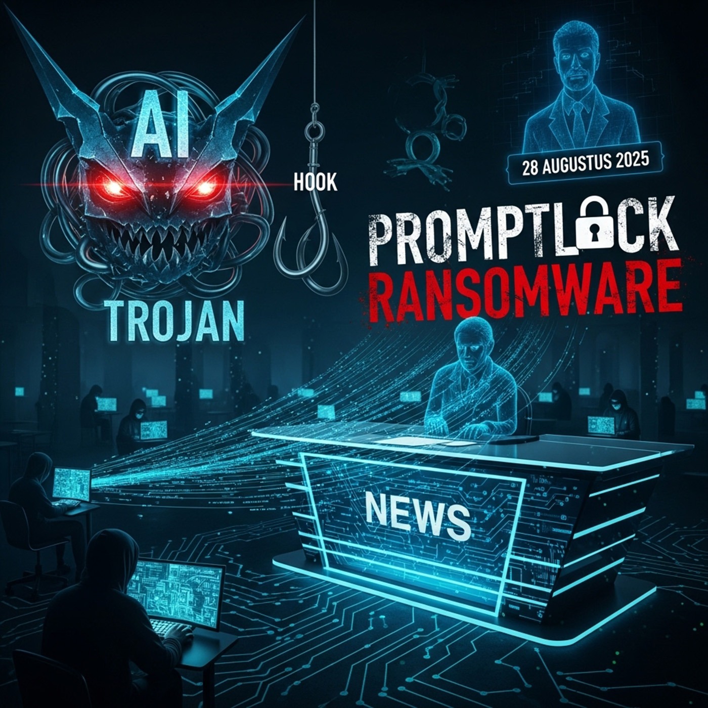 AI trojan Hook en PromptLock ransomware tonen evolutie van cyberdreigingen episode artwork