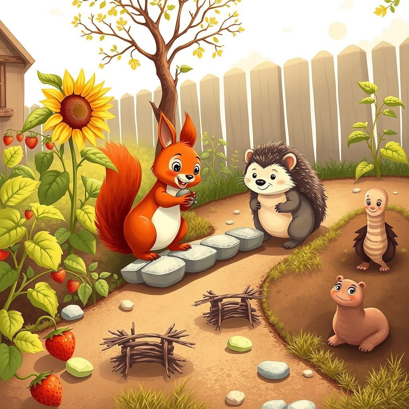 Veverička Veronka a tajomstvo vody v záhrade