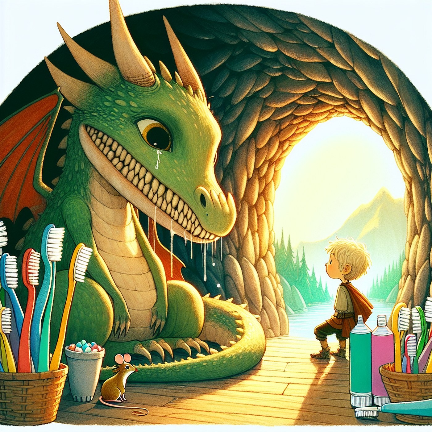 Záhada zmiznutých zubných kefiek: Dobrodružstvo malého detektíva Marka a myšky Piškvorka