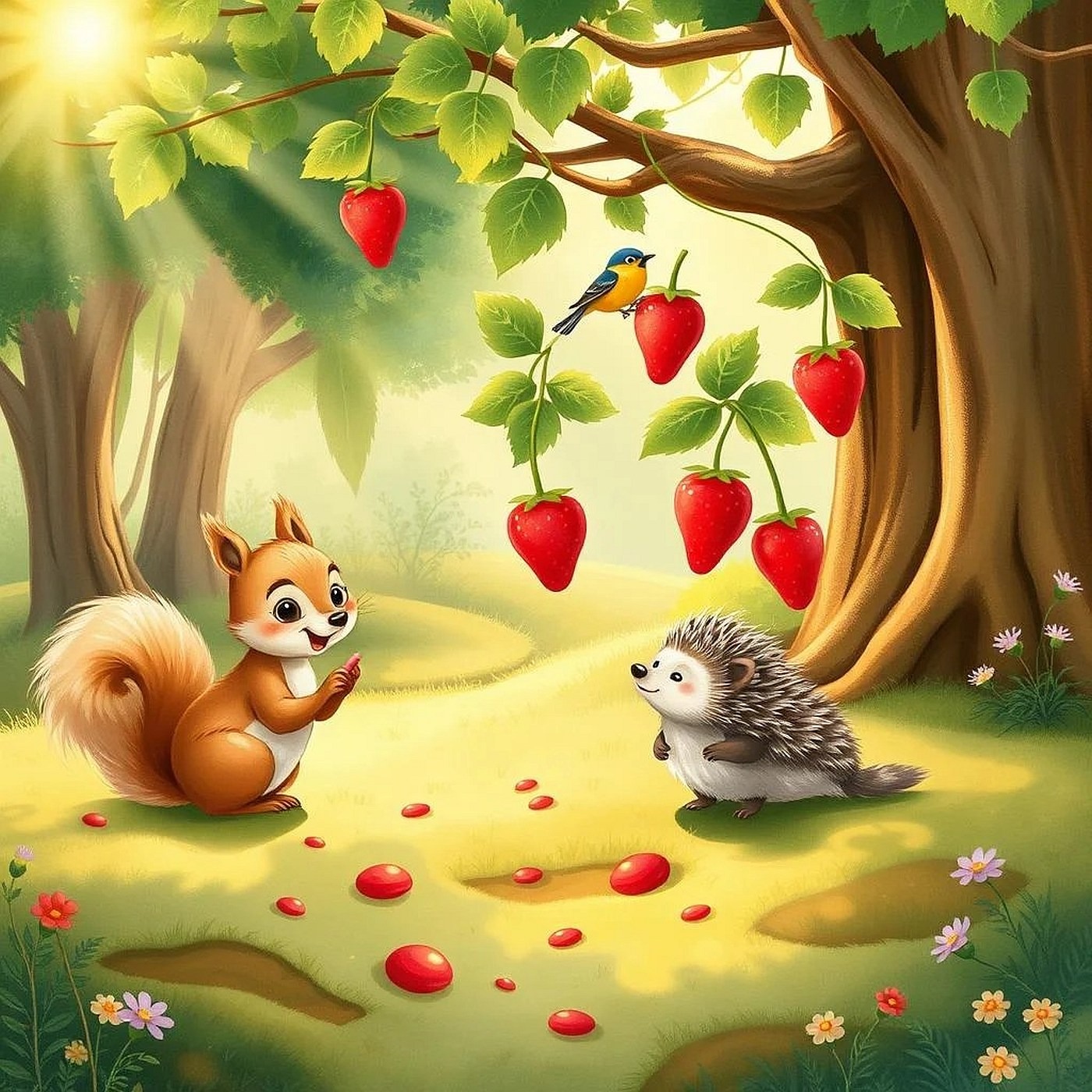 Tajomstvo červených jahôd: Dobrodružstvo Viki, Jožka a Soničky