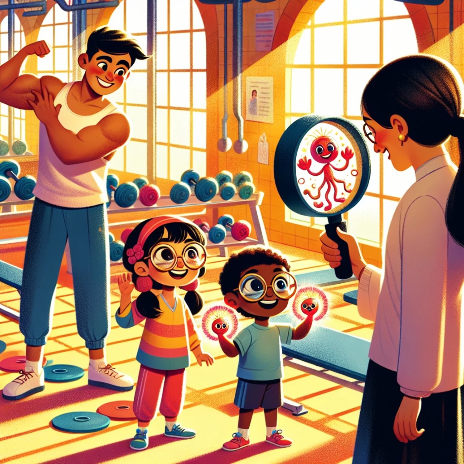 Filip, Lilka a Adamko: Tajomstvo svalových pomocníkov