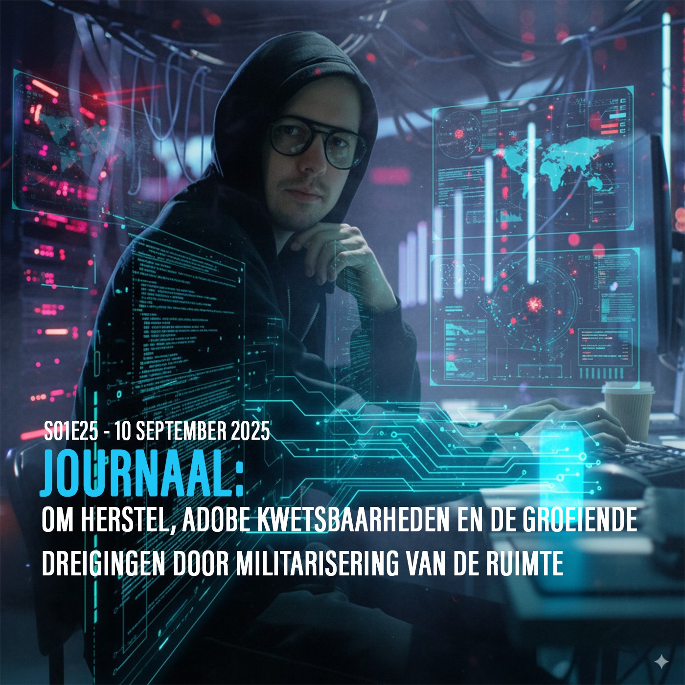 OM herstel, Adobe kwetsbaarheden en militarisering van de ruimte episode artwork